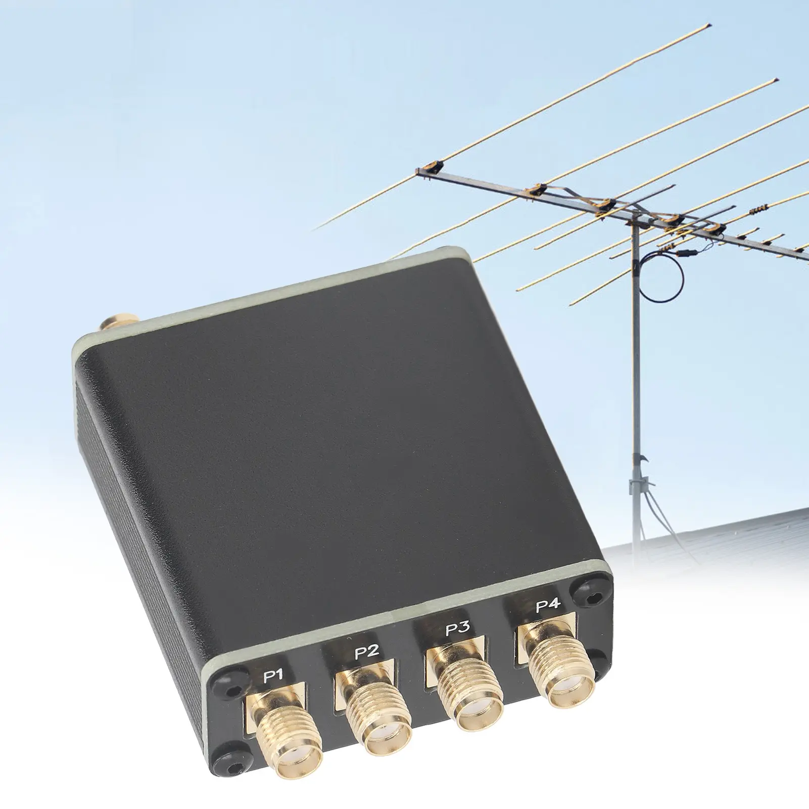 Active RF Signal Splitter Active RF Isolation Distributor RF Signal Splitter for SDR GPSDO Signal Source 100kHz to 150MHz