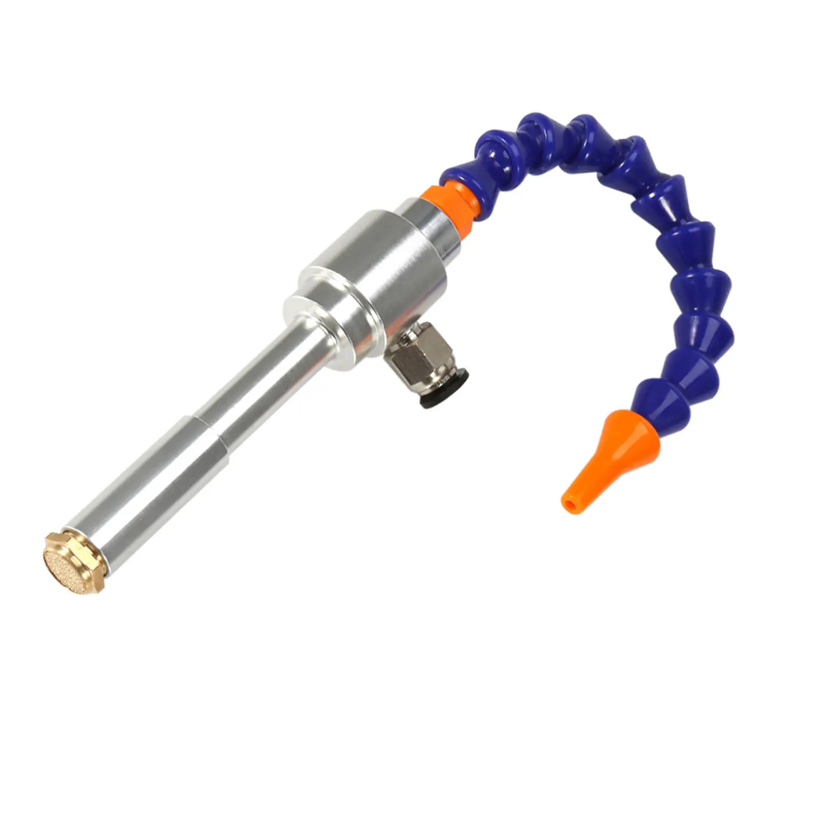 130mm Aluminum Alloy Mechanical Process Mini Vortex Cold Air Dry Cooling Gun   Flexible Tube