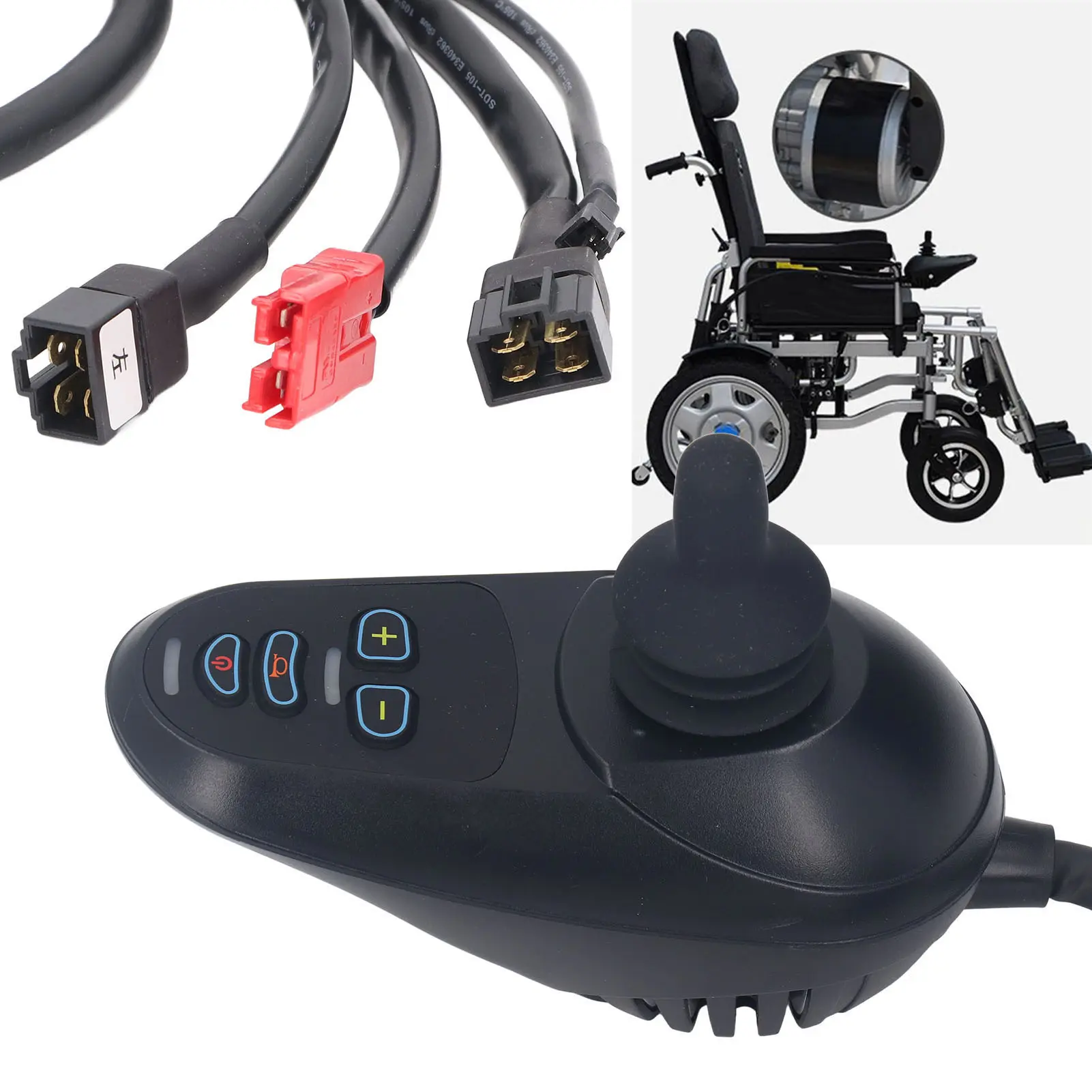 Electric Wheelchair Controller EABS Parking Smoothly Speed Changing Wheel Chair Joystick Controller 45A DC24V