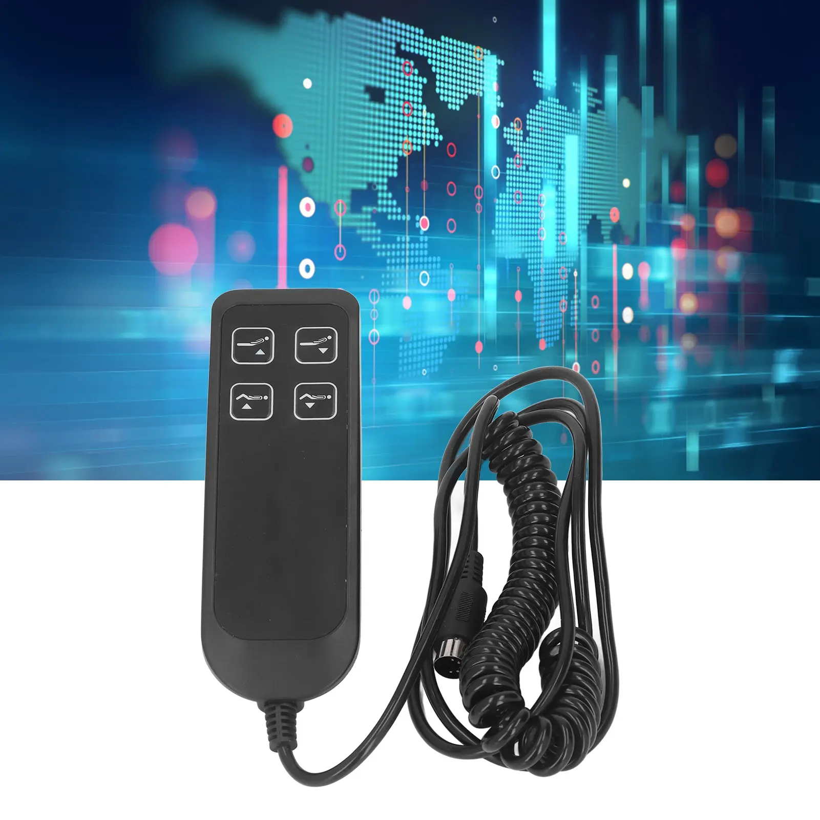 Electric Recliner Controller Switch Simple Operation Electric Sofa Controller 4 Button 5 Pin for Home Office