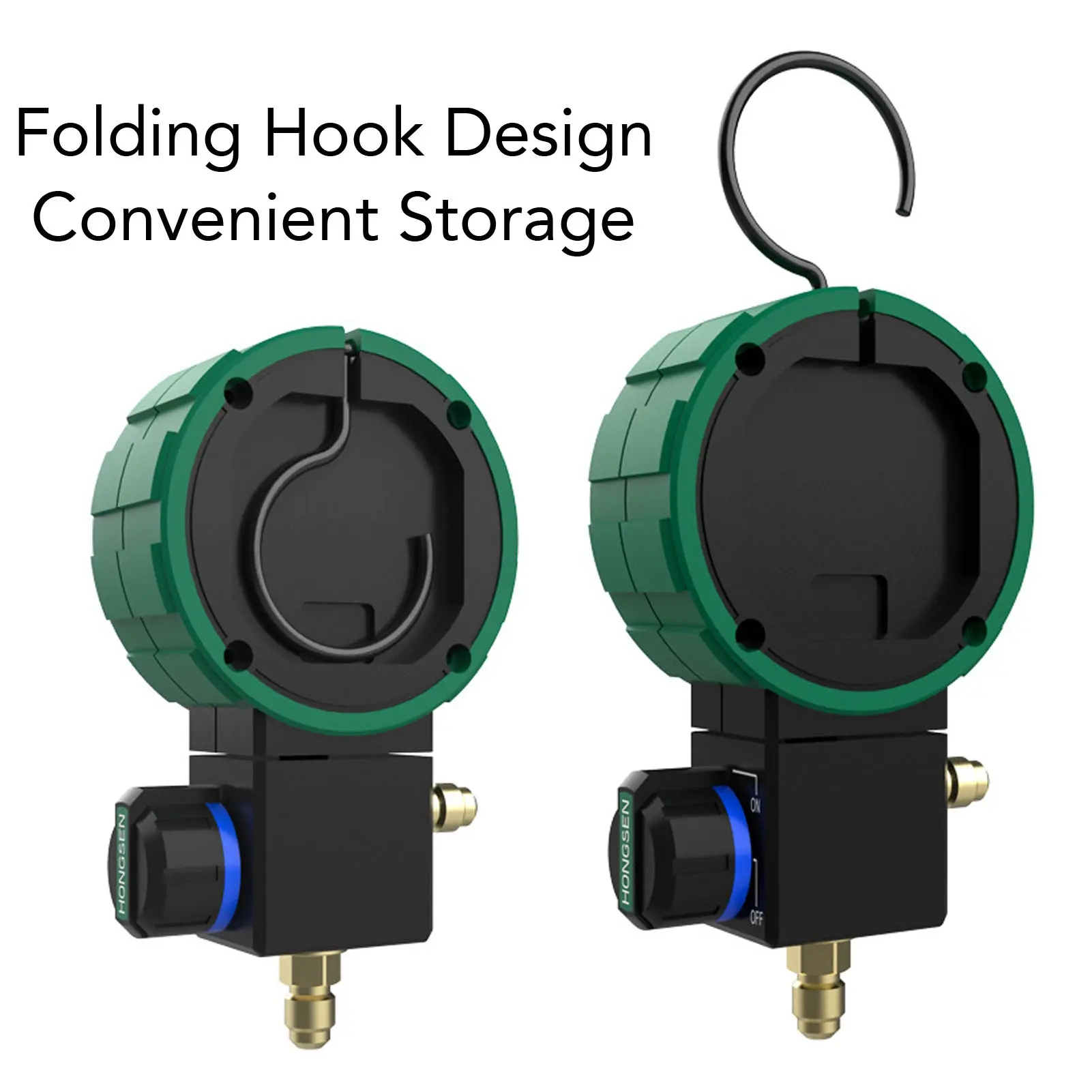 Digital HVAC Gauge Ball Valve Timed Shutdown Stable HVAC Vacuum Gauge Tester Power Saving for Air Conditioning Fluoridation
