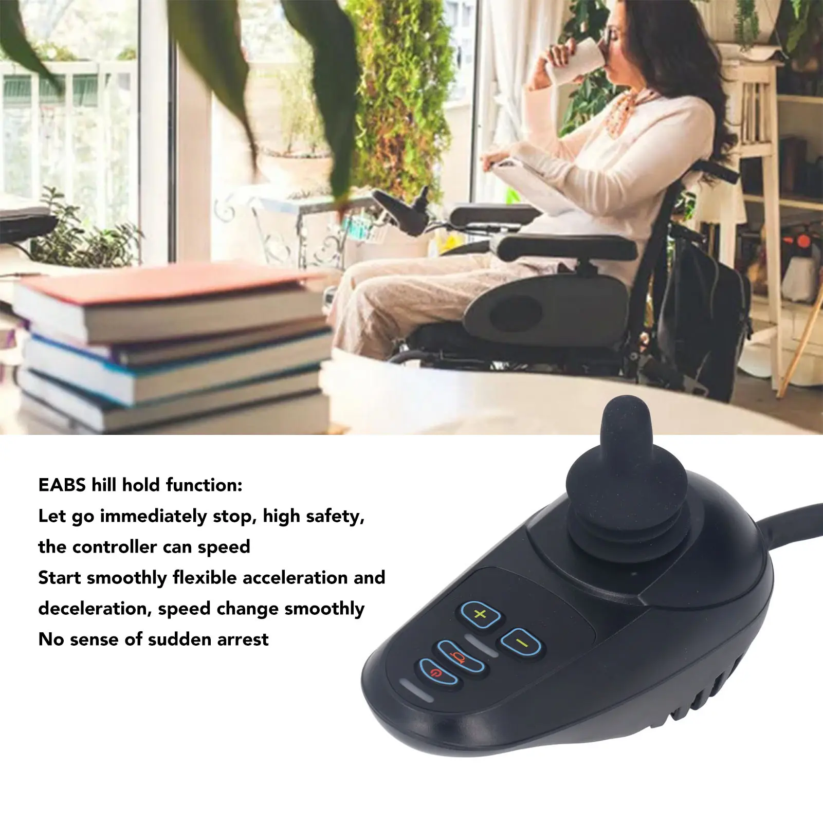 Electric Wheelchair Controller EABS Parking Smoothly Speed Changing Wheel Chair Joystick Controller 45A DC24V