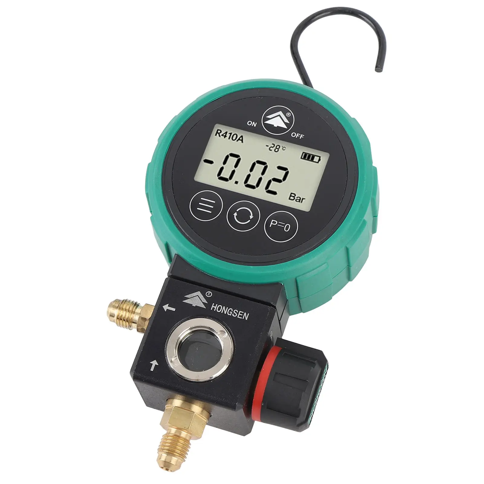 Digital HVAC Gauge Ball Valve Timed Shutdown Stable HVAC Vacuum Gauge Tester Power Saving for Air Conditioning Fluoridation