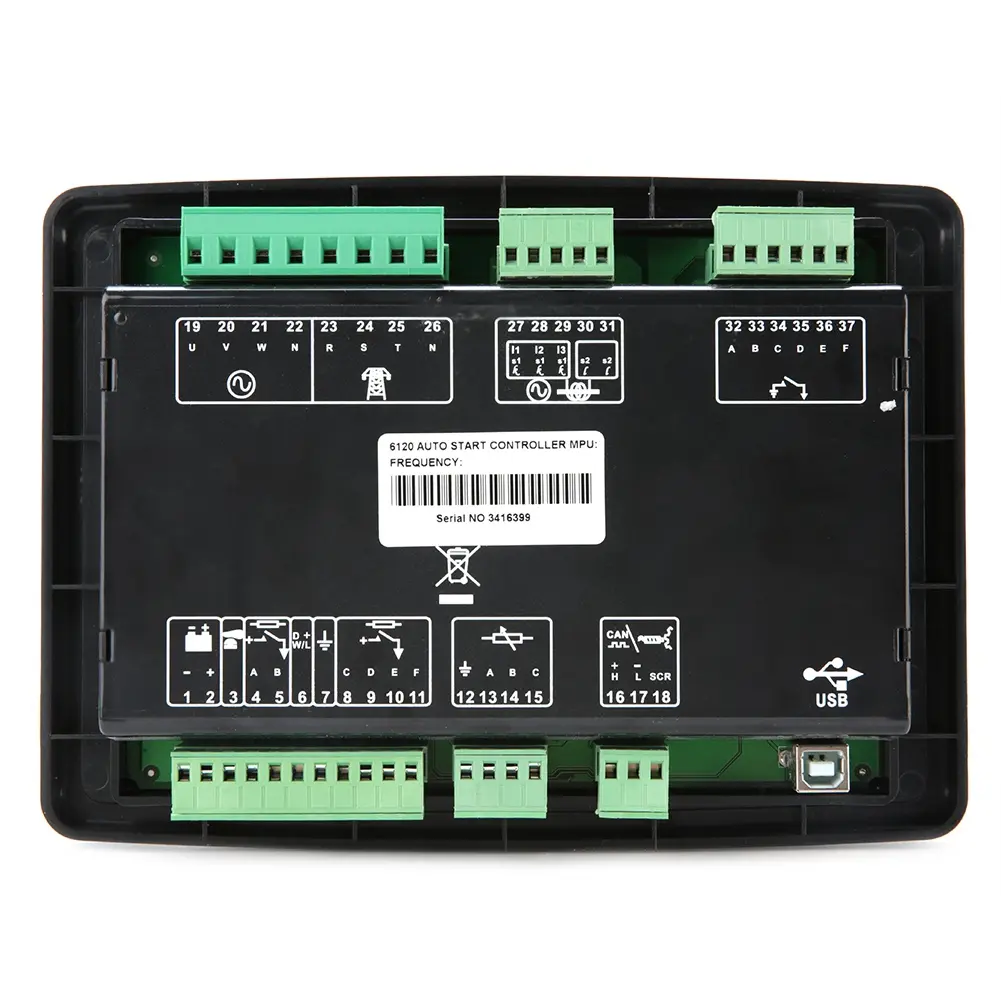 Electronic Generator Controller DSE6120 Deep Sea Electronic Generator Controller Module Control Panel LCD Display