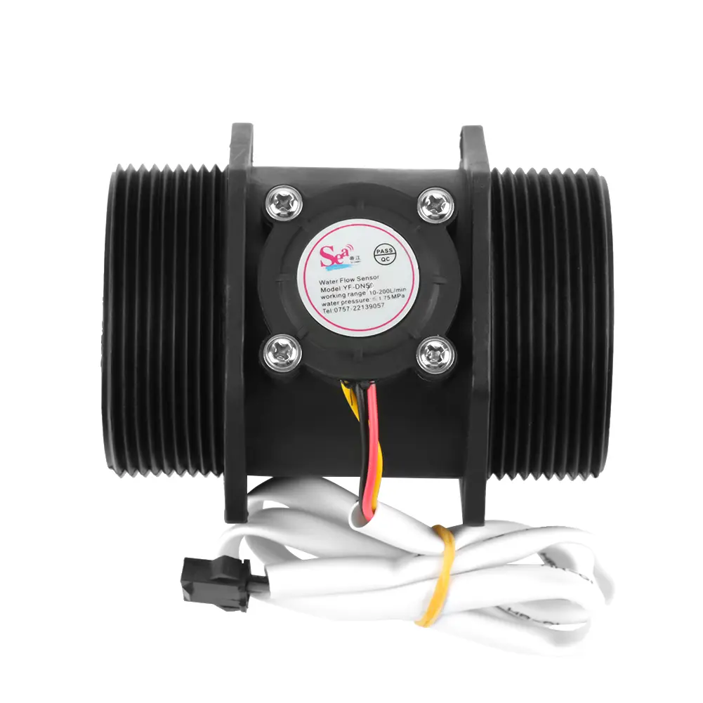 DN50 Turbine Flowmeter DN50 G2" Turbine Flowmeter Water  Hall Sensor  Meter for Water Heater Water  Sensor
