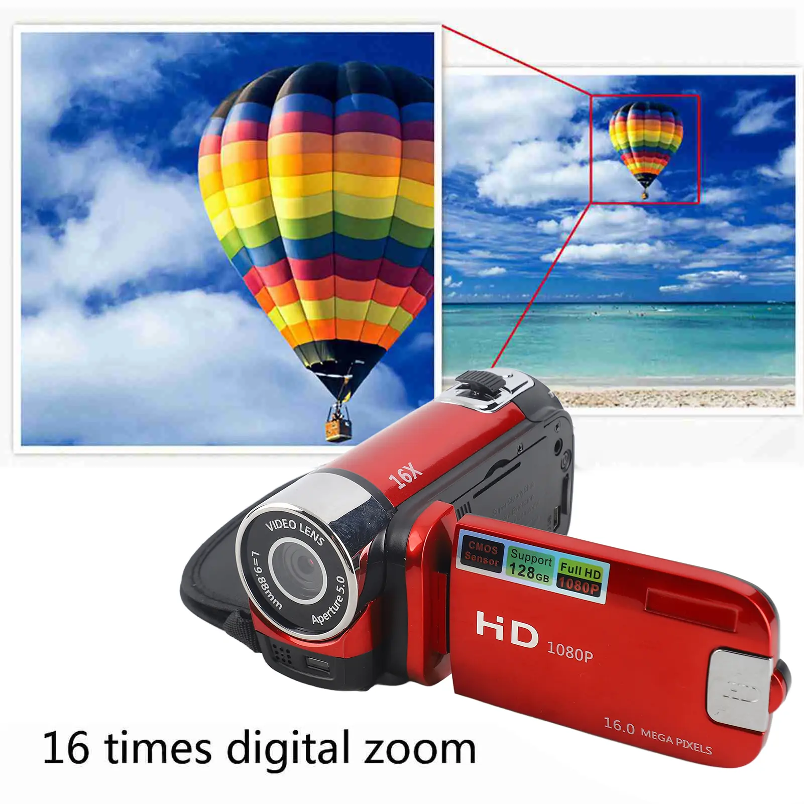 Full HD Rotation 16X High Definition Digital Camcorder Video DV Camera