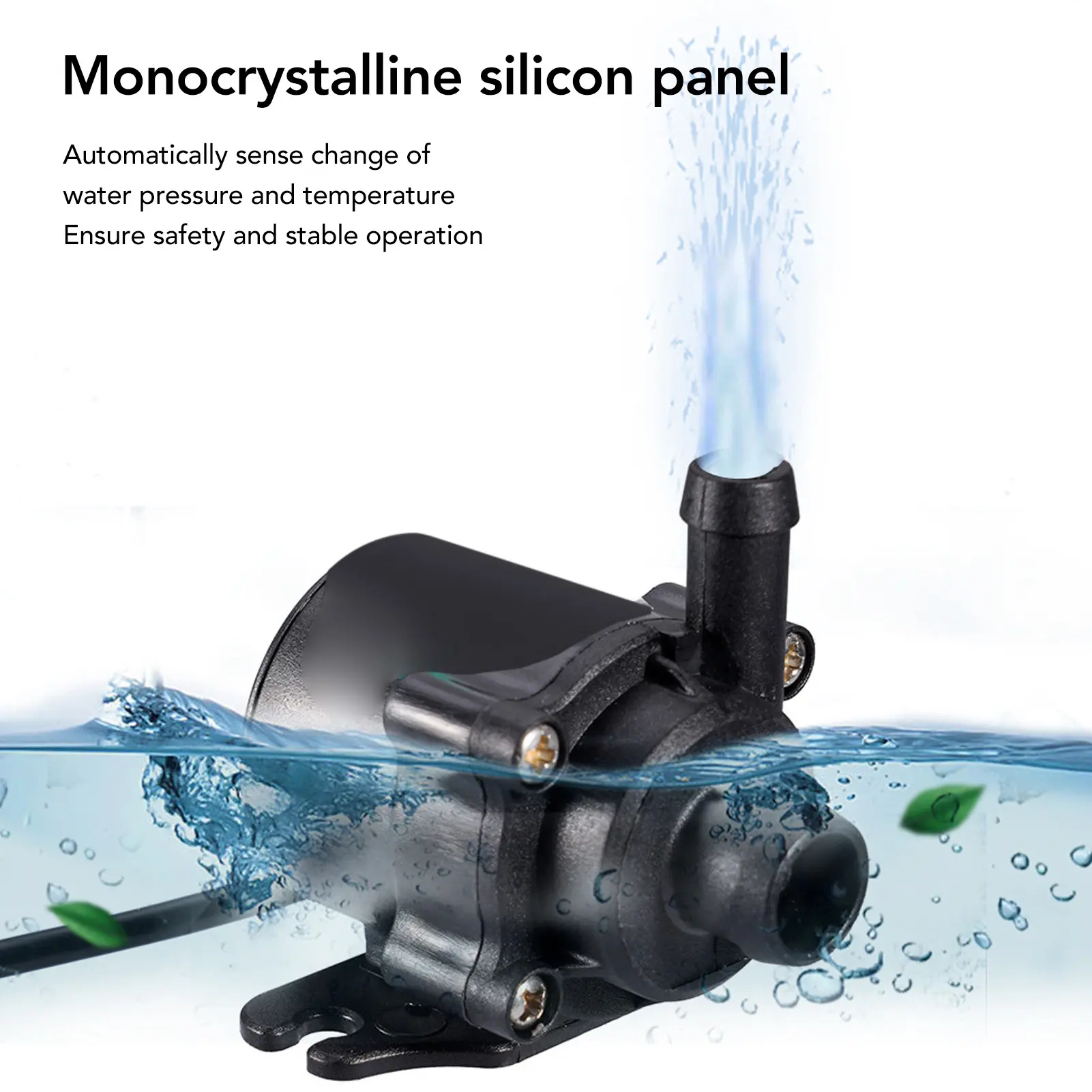 Solar Water Pump Kit 20W Submersible for Fountain Pond Bird Bath Irrigation Adjustable Water Volume with Switch
