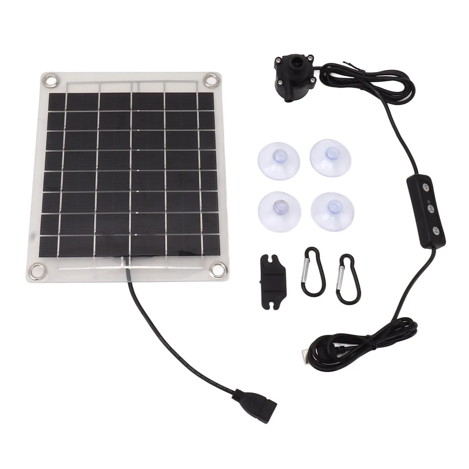Solar Water Pump Kit 20W Submersible for Fountain Pond Bird Bath Irrigation Adjustable Water Volume with Switch