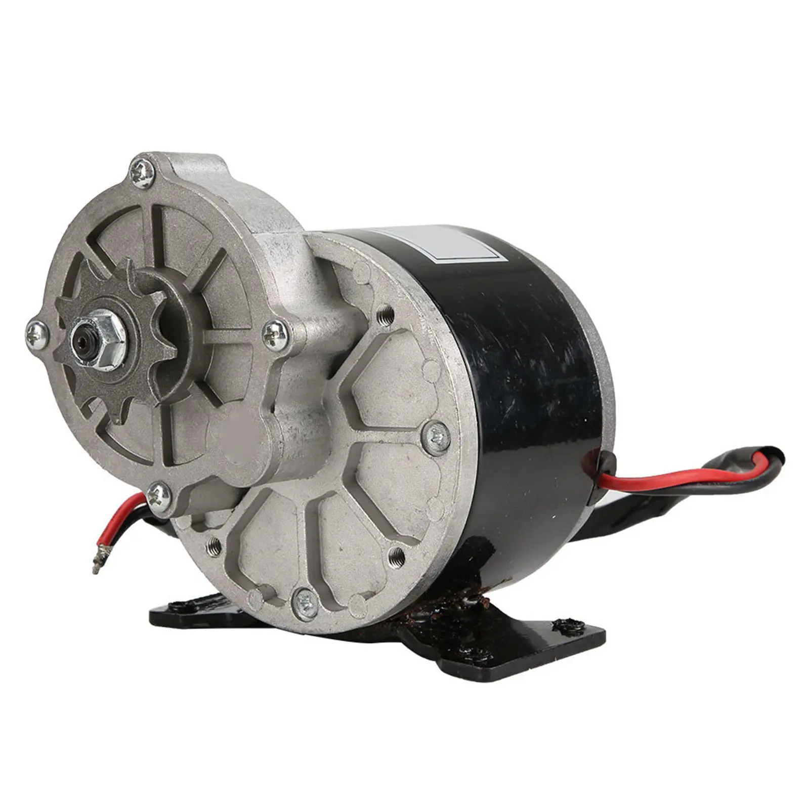 Gear Reduction Motor 12V 250W Gear Reduction Electric Motor with 9 Tooth Sprocket Brushed DC Motors Reductor for E‑bike Scooter