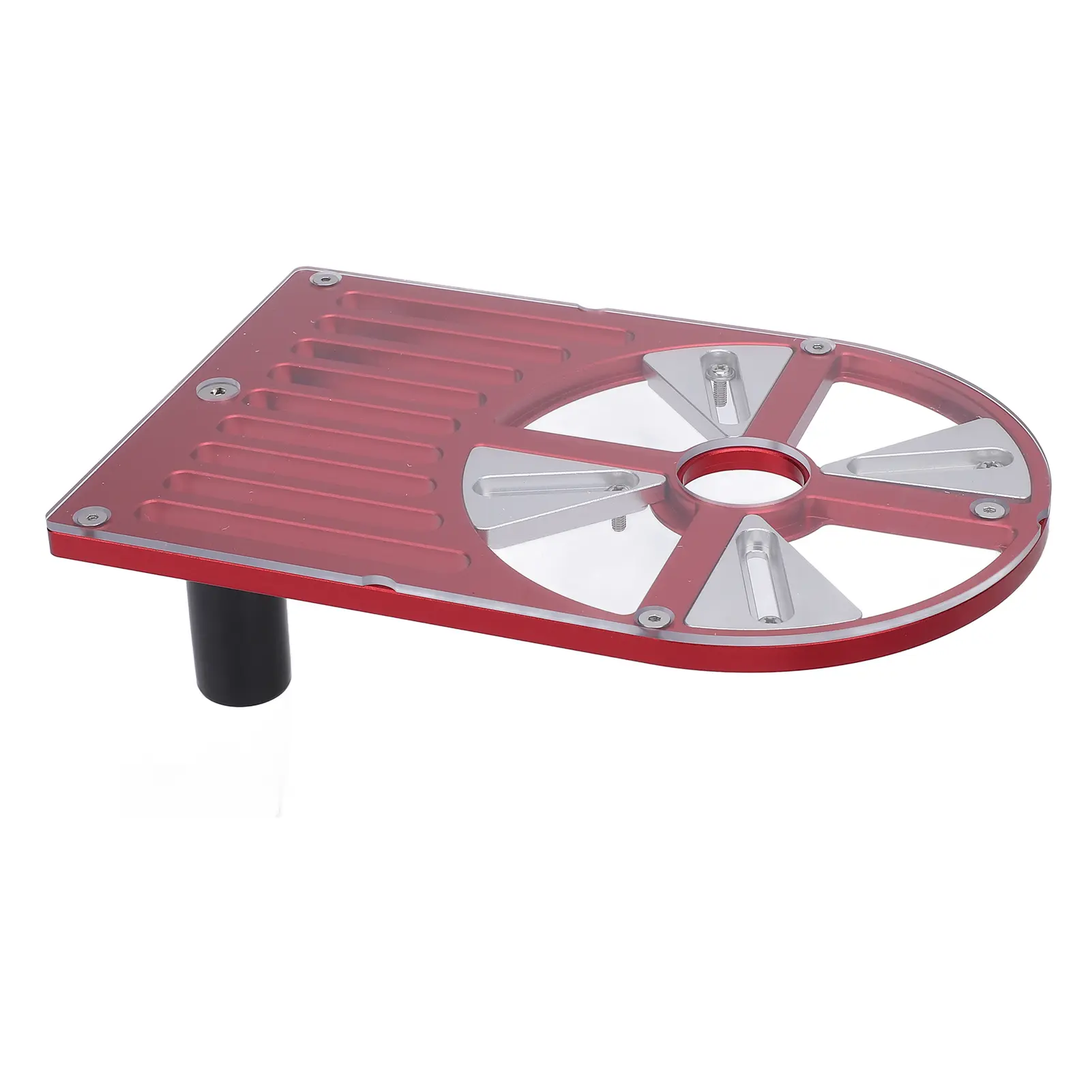 Trimming Machine Base Plate Aluminum Alloy Adjustable Workbench Base for 65 to 132mm Diameter Trimmer