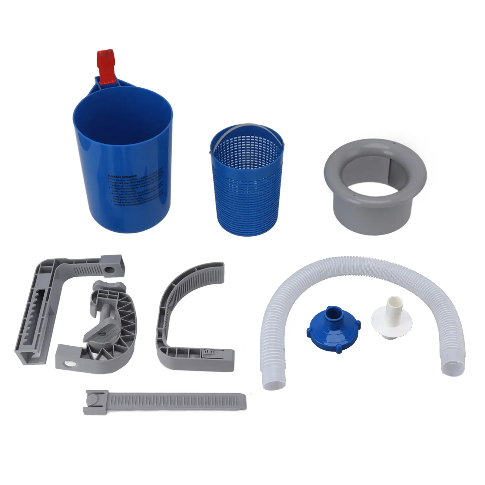 Pool Surface Automatic Skimmer Blue Wall Mount Pool Surface Automatic Skimmer for Pool Cleaning