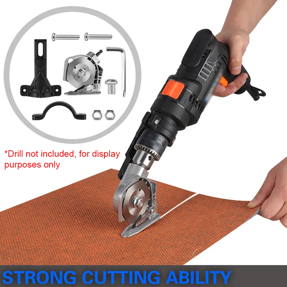 lectric Drill to Electric Cutter Refitting Accessory Impact Drill Cloth Cutting Machines Conversion Tools Utility Fiber