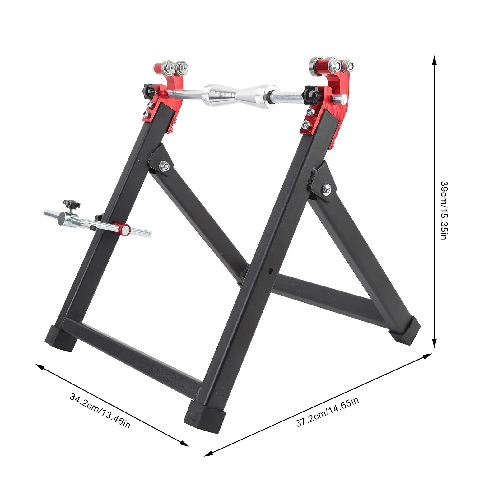 Motorcycle Wheel Truing Stand Motorcycle Wheel Balancer Stand Portable High Stability Foldable  for Sport Dirt Bikes