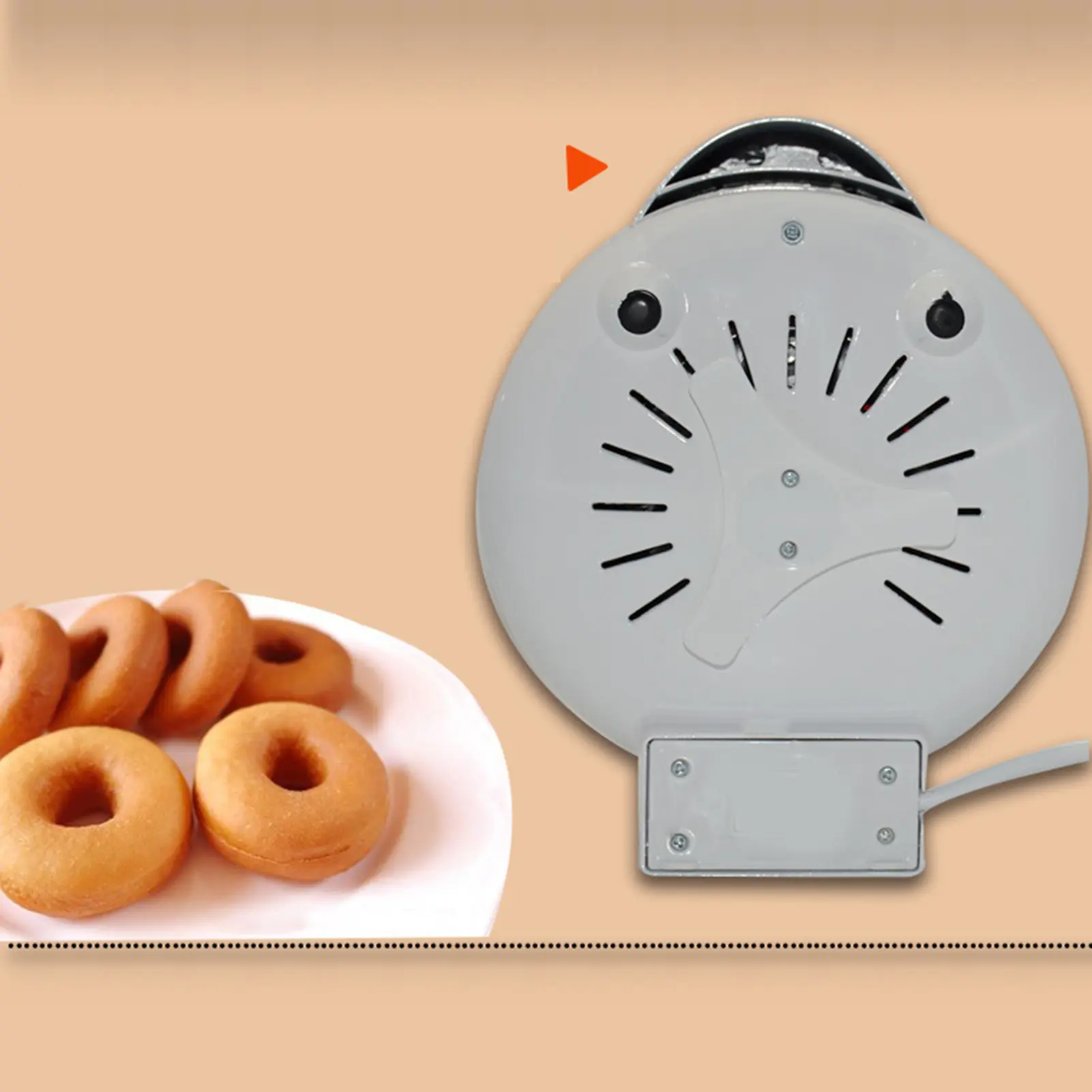 Donut Maker Machine Easy Release Heat Dissipation Prevent Slip Portable Electric Doughnut Maker