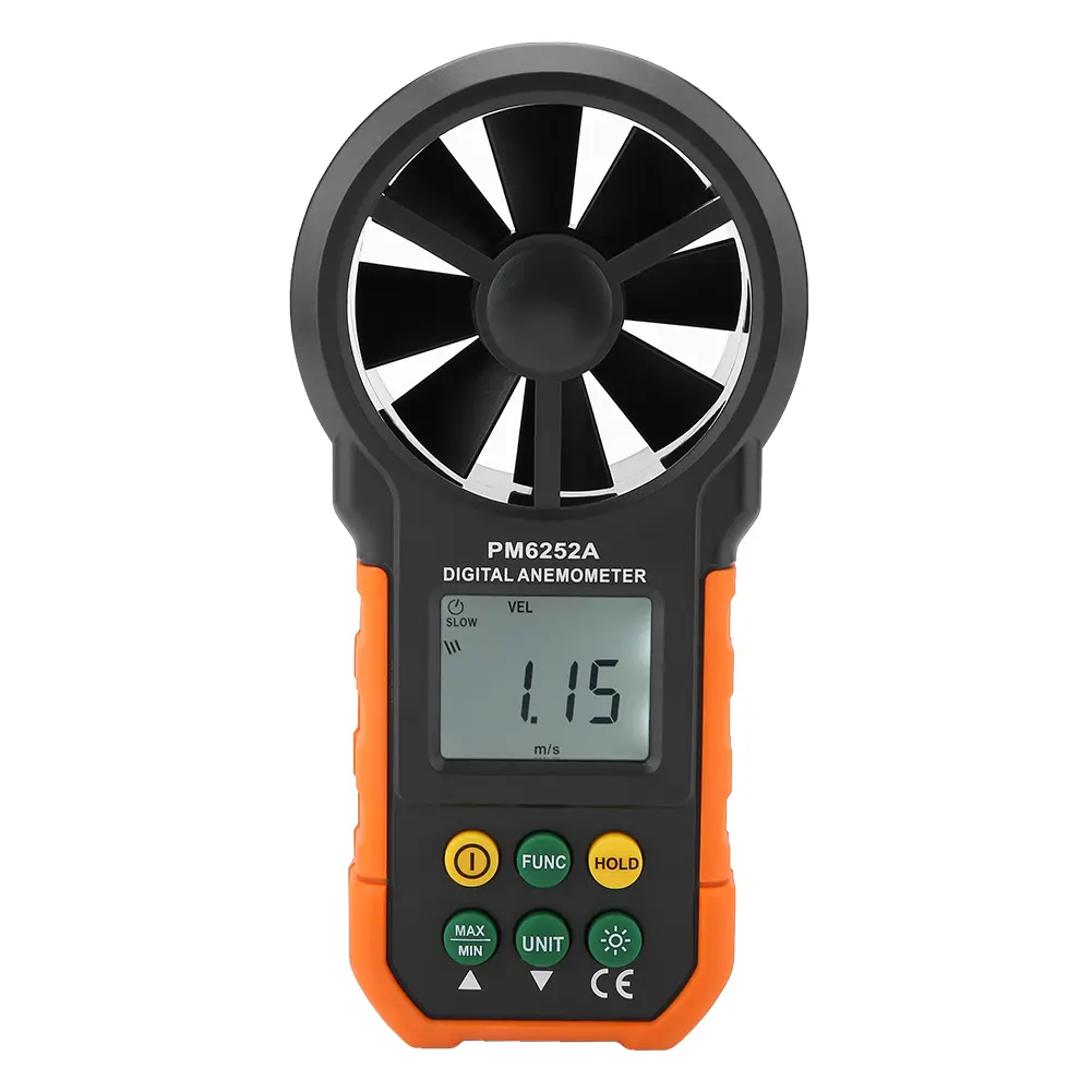 PM6252A Digital Anemometer Digital Wind Speed Meter Air Volume Measuring Anemometer