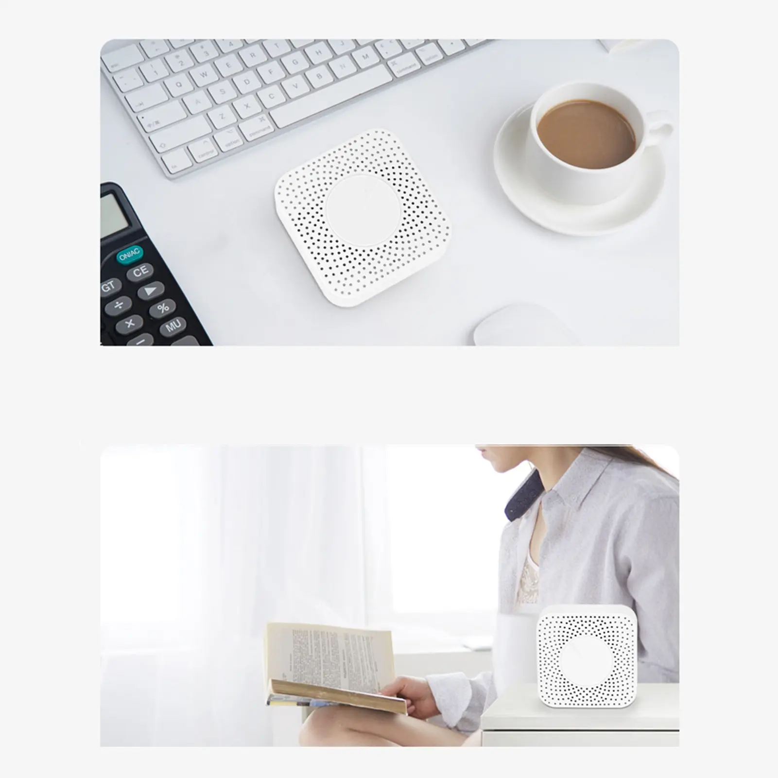 Tuya WiFi Intelligent Air Quality Monitor 6-in-1 Air Housekeeper PM2.5/Formaldehyde/VOC/CO2/Temperature/Humidity Detector Compat
