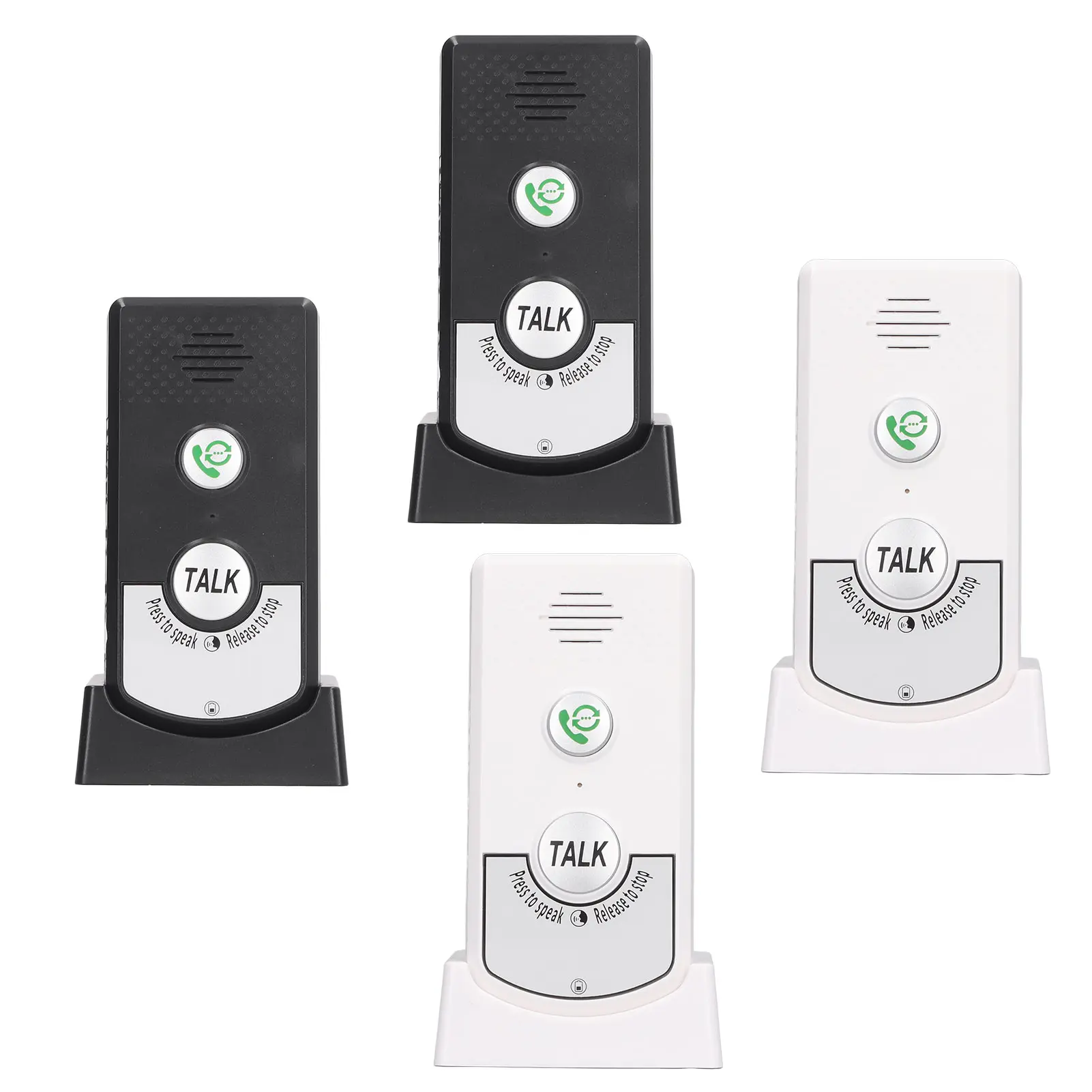 Wireless Voice Intercom Home Smart 2 Way Talk Doorbell for Elderly Caregivers and Disabled People
