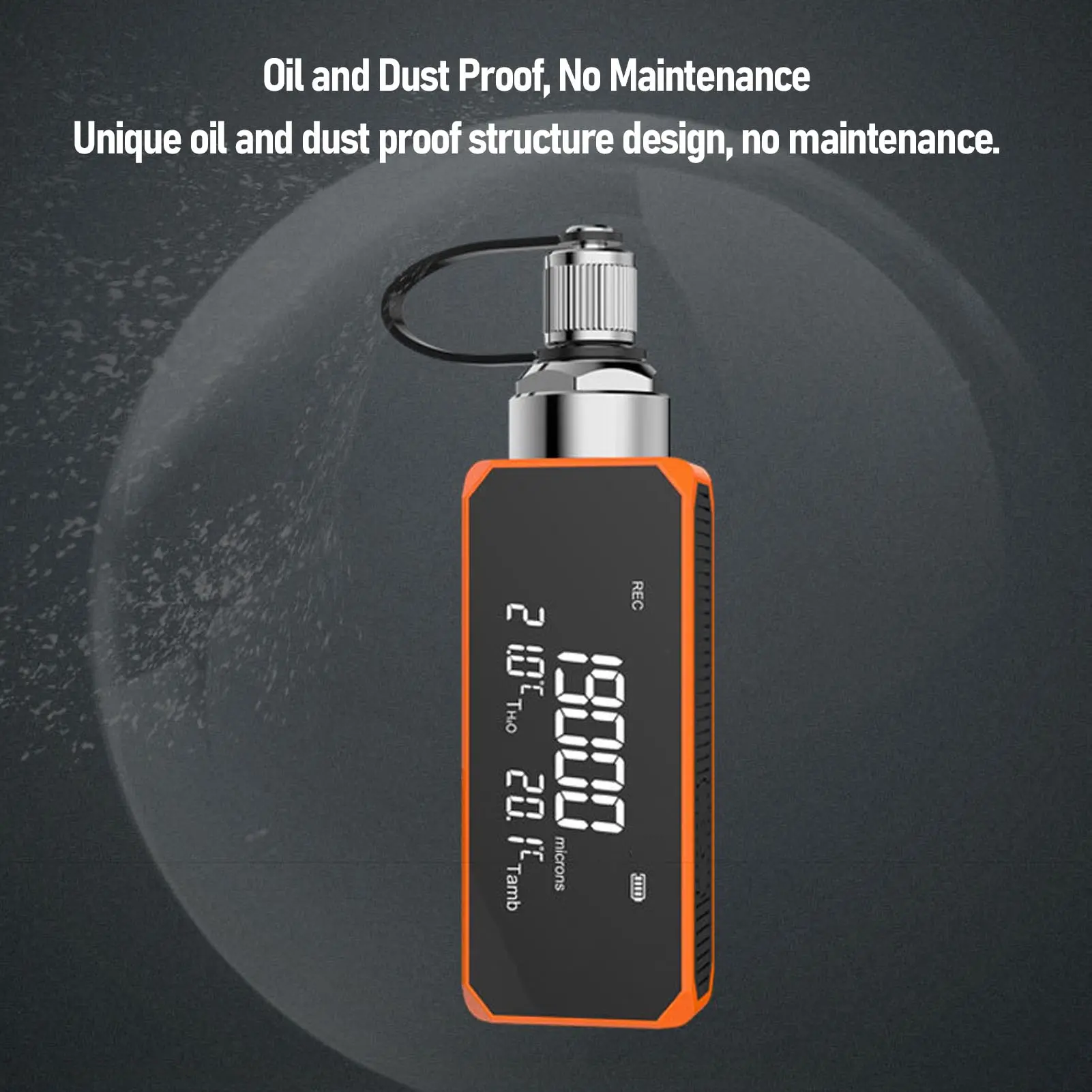 Digital Vacuum Meter 1-19000microns Accurate Multifunctional Oil Proof Vacuum Testing Meter