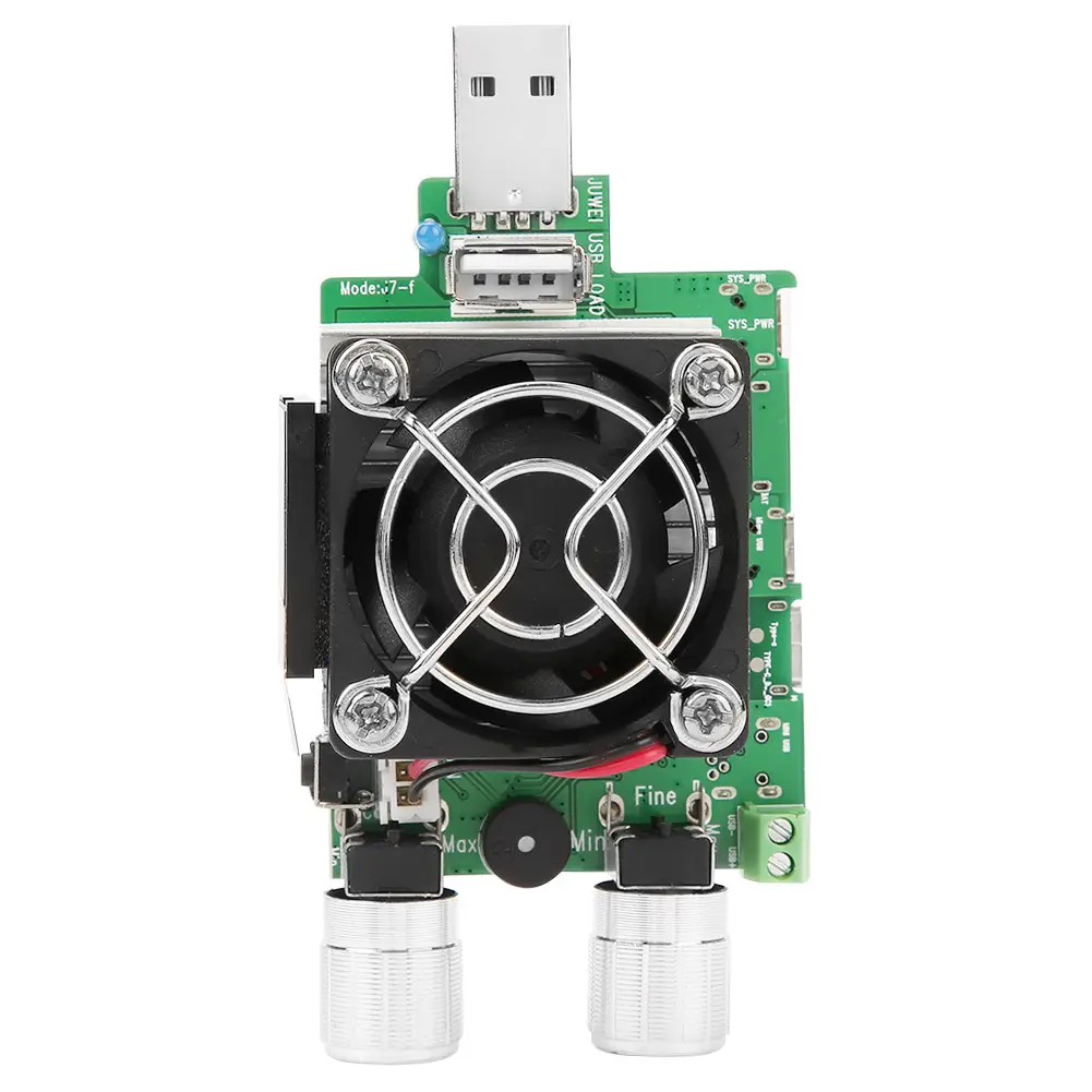 35W Electronic Test Load Adjustable USB Constant Current Electronic Load Battery Voltage Capacity Tester With LCD