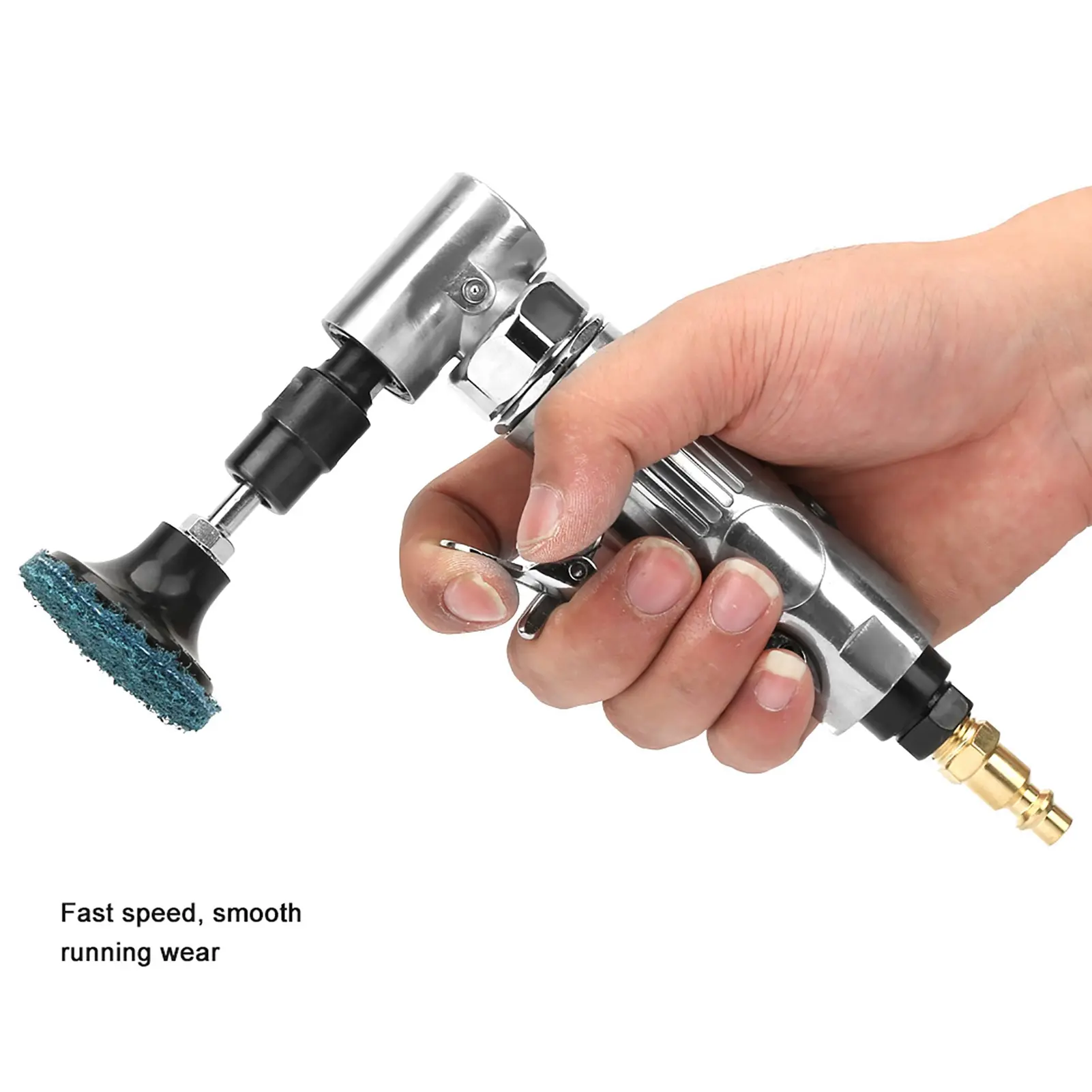 Pneumatic Grinding Machine Industrial Grade 90 Degrees Bending Pneumatic Die Grinder with 2inch Grinding Disc BSP