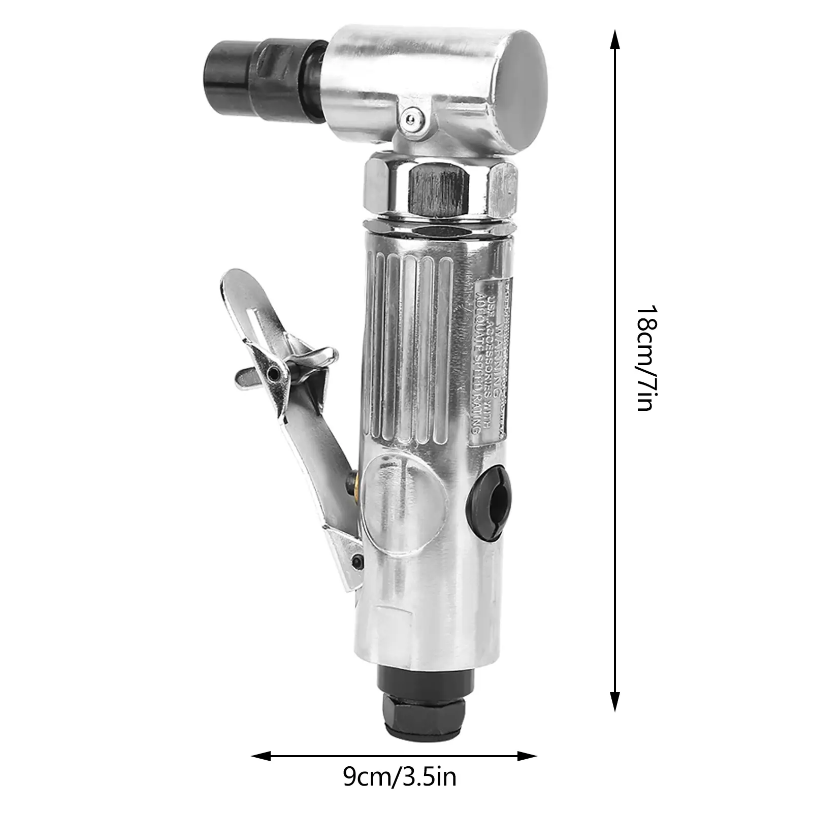 Pneumatic Grinding Machine Industrial Grade 90 Degrees Bending Pneumatic Die Grinder with 2inch Grinding Disc BSP