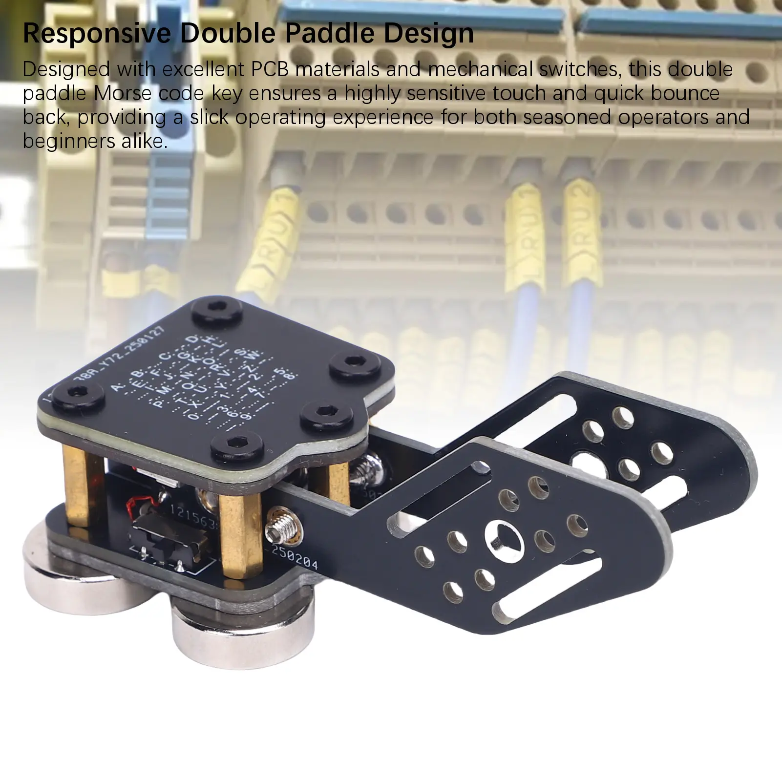 CW Keyer Automatic Trainer PCB 4 Nd Magnet Bases Double Paddle Automatic Morse Code Key