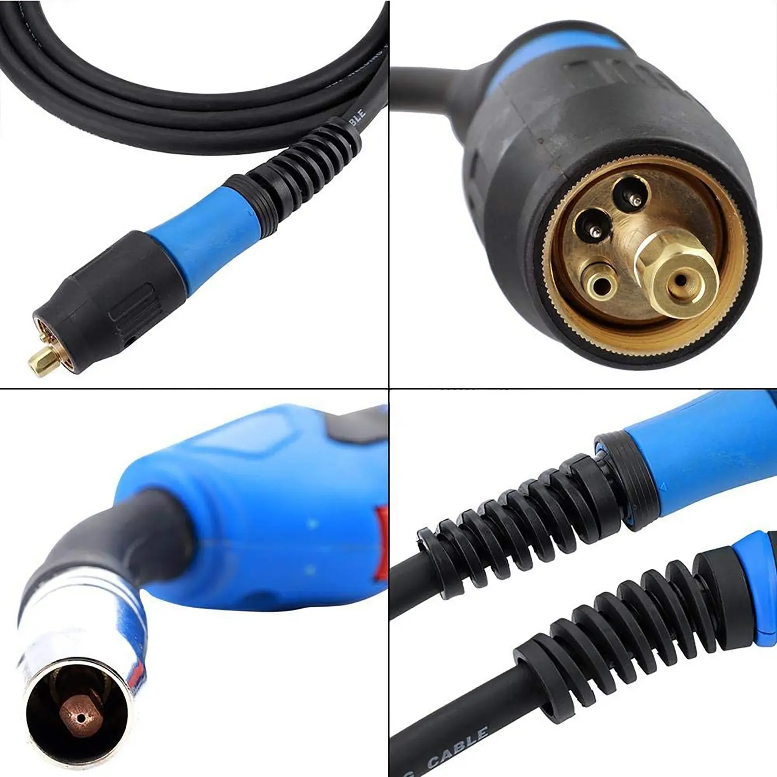 MIG Gas Shielded Welding Torch MB15AK Euro Standard Fitting Connector 3.8M