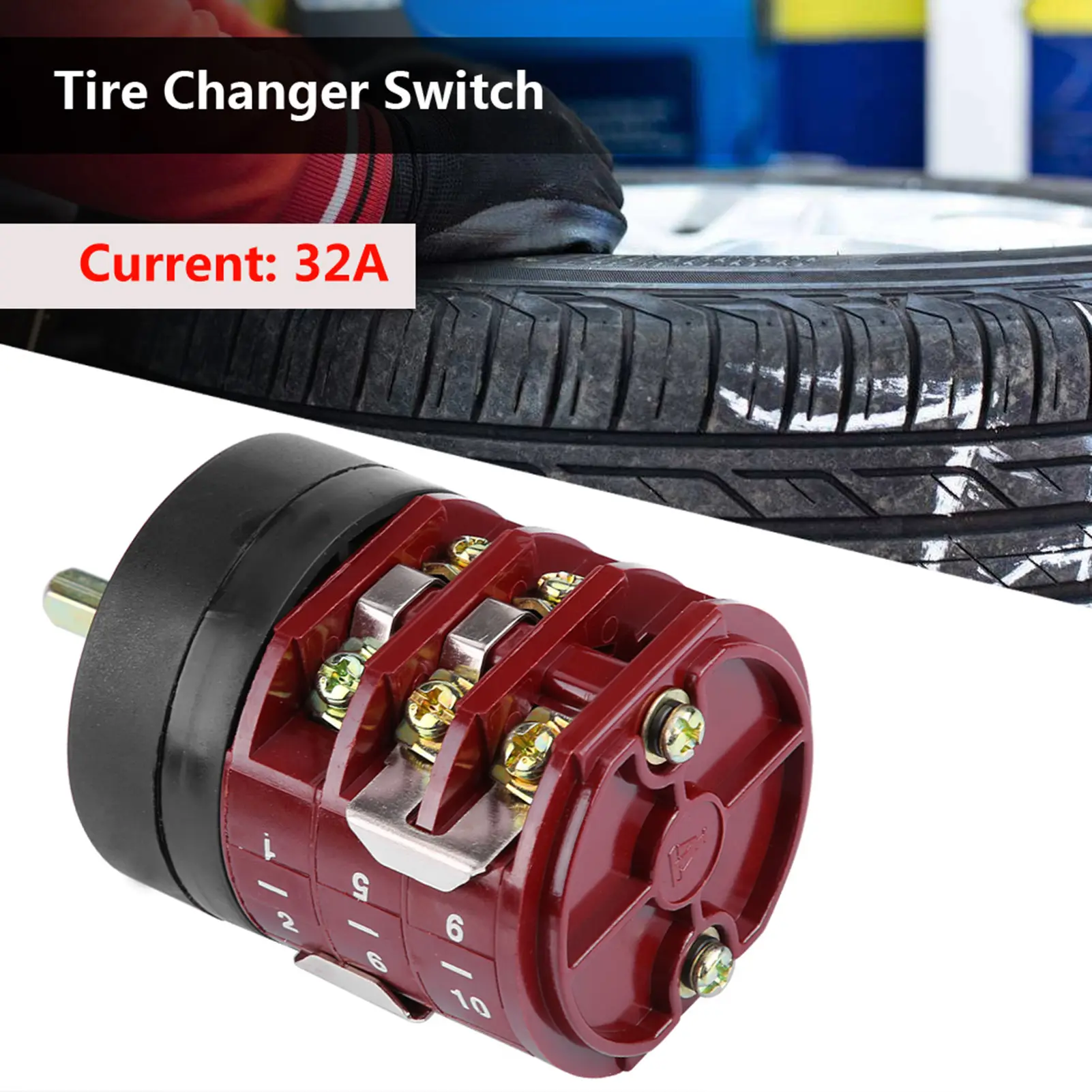 220V/380V 32A Tire Changer Machine Motor Forward Reverse  Turn Table Pedal  Tire Changer Forward Reverse