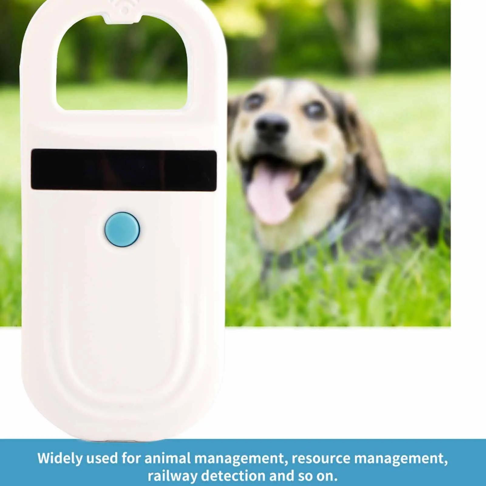 RFID Reader Animal Reader 134.2kHz 125kHz Pet ID Reader Rechargeable Animal Microchip Scanner FDX-B Glass Chip Tag Reader