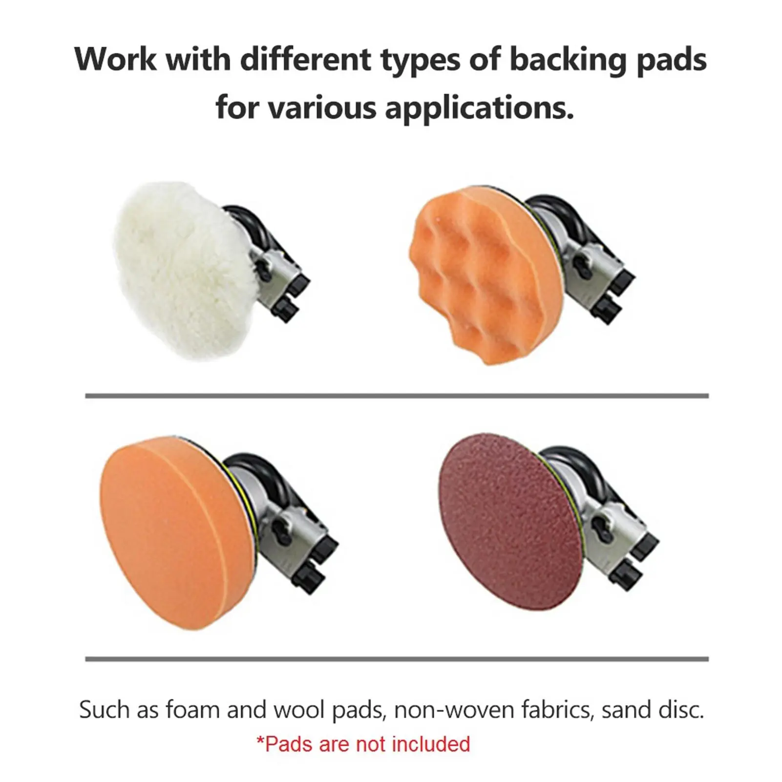 6in Pneumatic Sander Pneumatic Polisher Air Sander Air Palm Orbital Sander Grinder Palm Sander Sanding Machine Tool