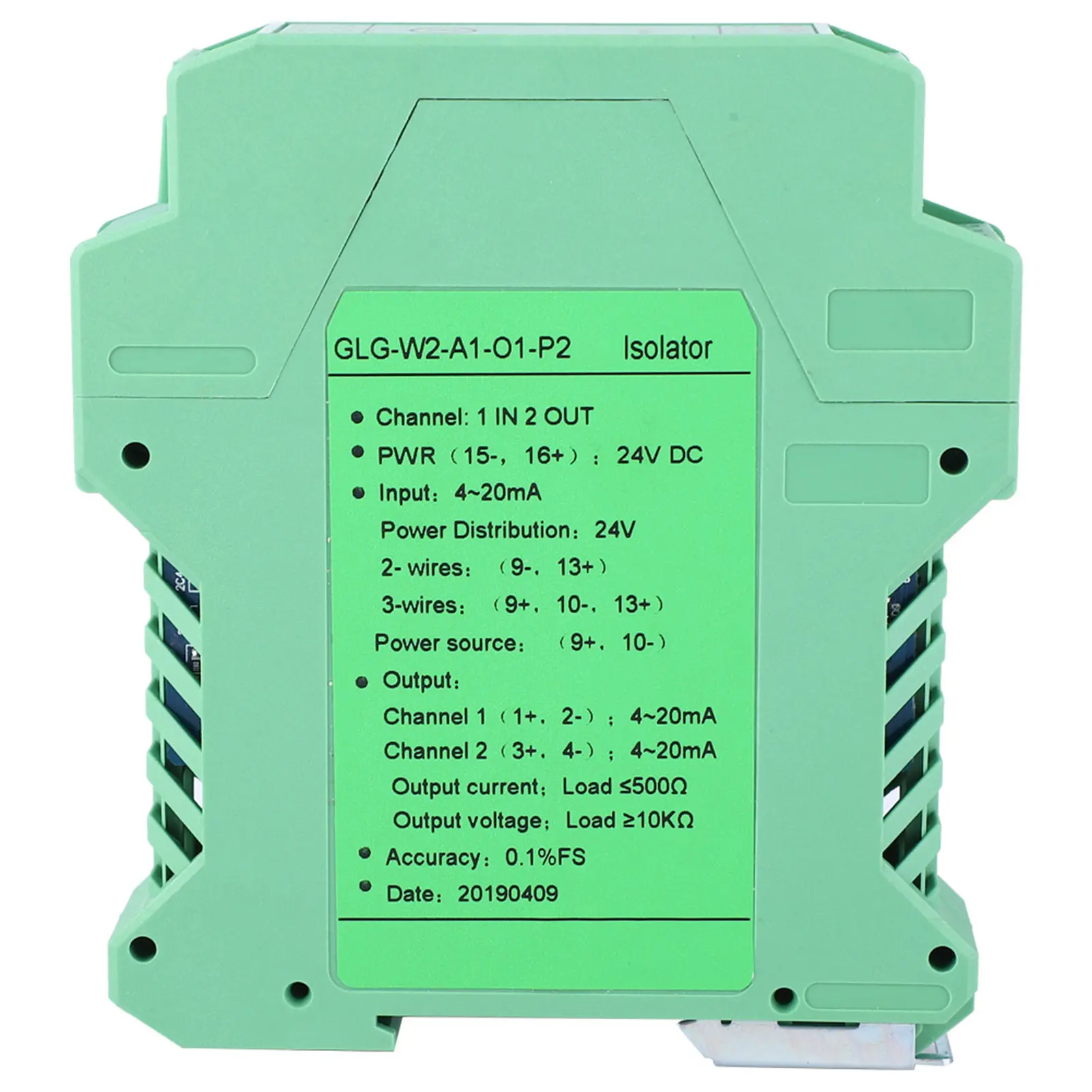 DC 24V DC Current Signal Isolator Transmitter 4-20mA PLC Detect Signal Conditioner