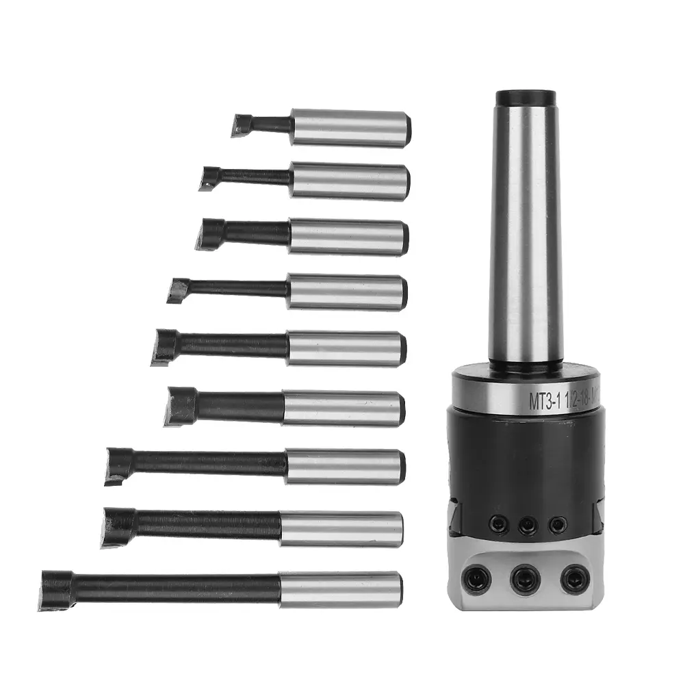 High Hardness Carbon Steel F1 Boring Head 1-1/2-18UNF Tail Thread M12 MT3 Shank Tail Thread