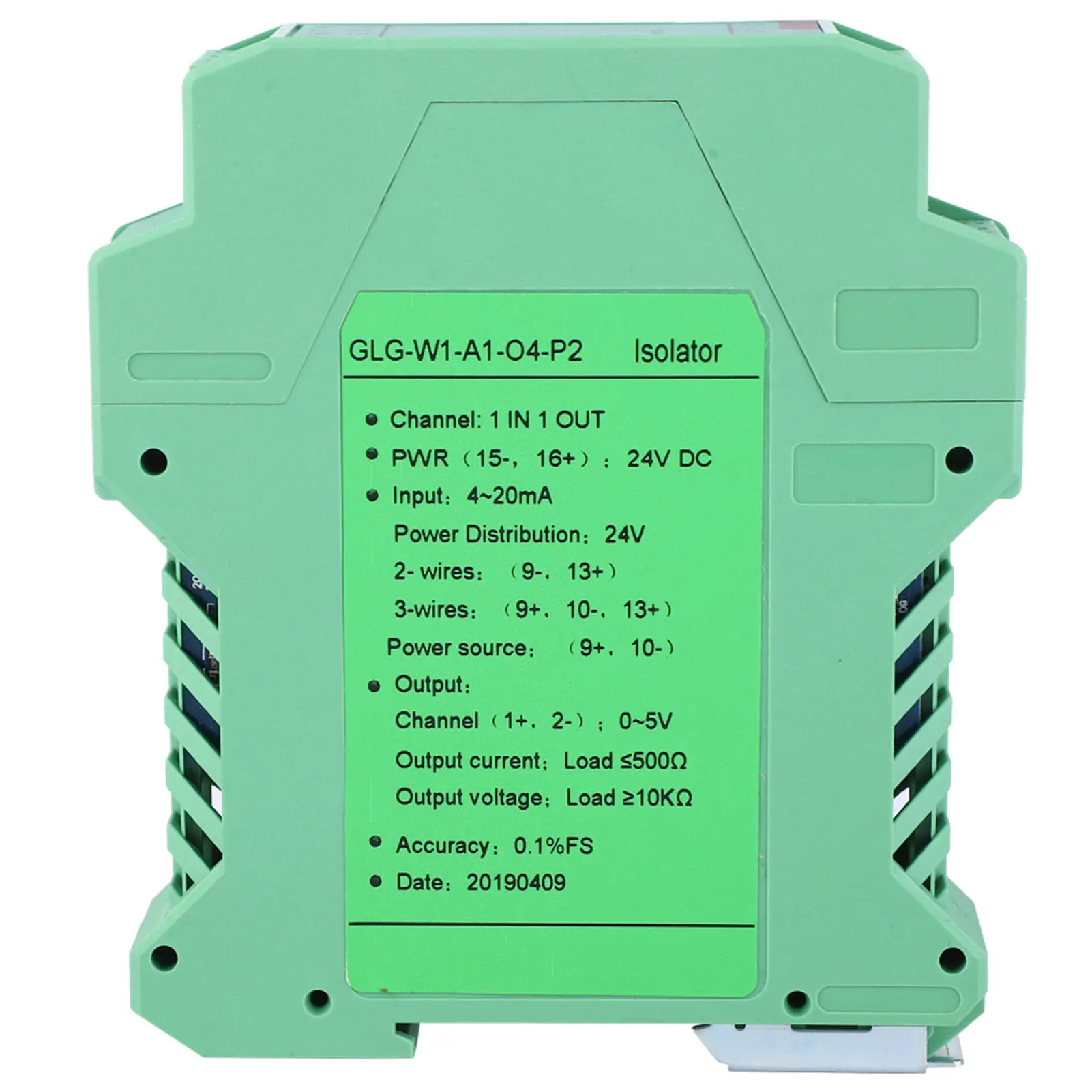 DC 24V DC Current Signal Isolator Transmitter 4-20mA PLC Detect Signal Conditioner