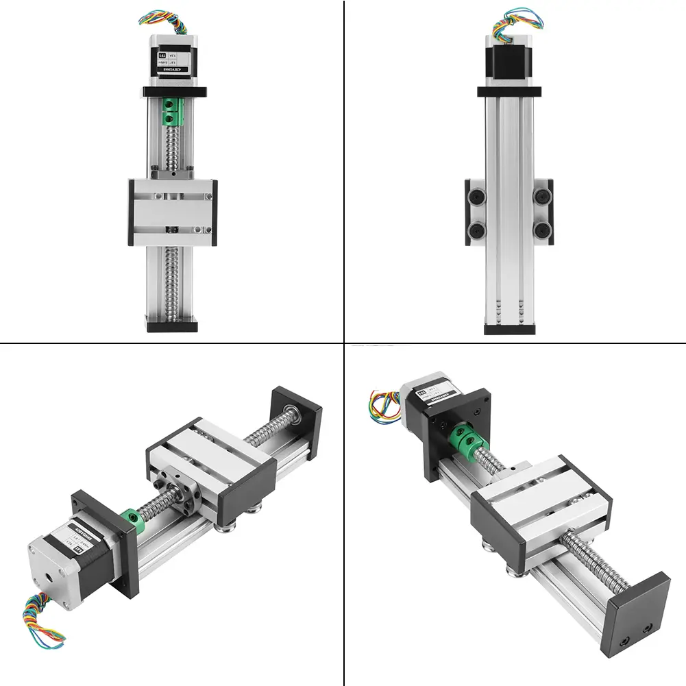 1204 Ball Screw Linear Slide Stroke Long Stage Actuator with Stepper Motor 100mm Stroke