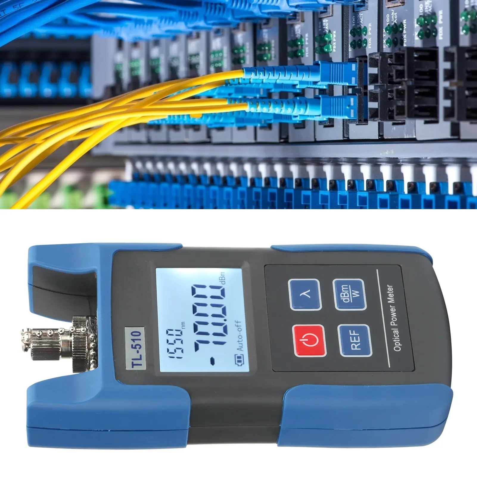 TL510 Optical Tester Power Meter High Accuracy Optical Power Detector Measuring Instrument ‑70~+10dBm