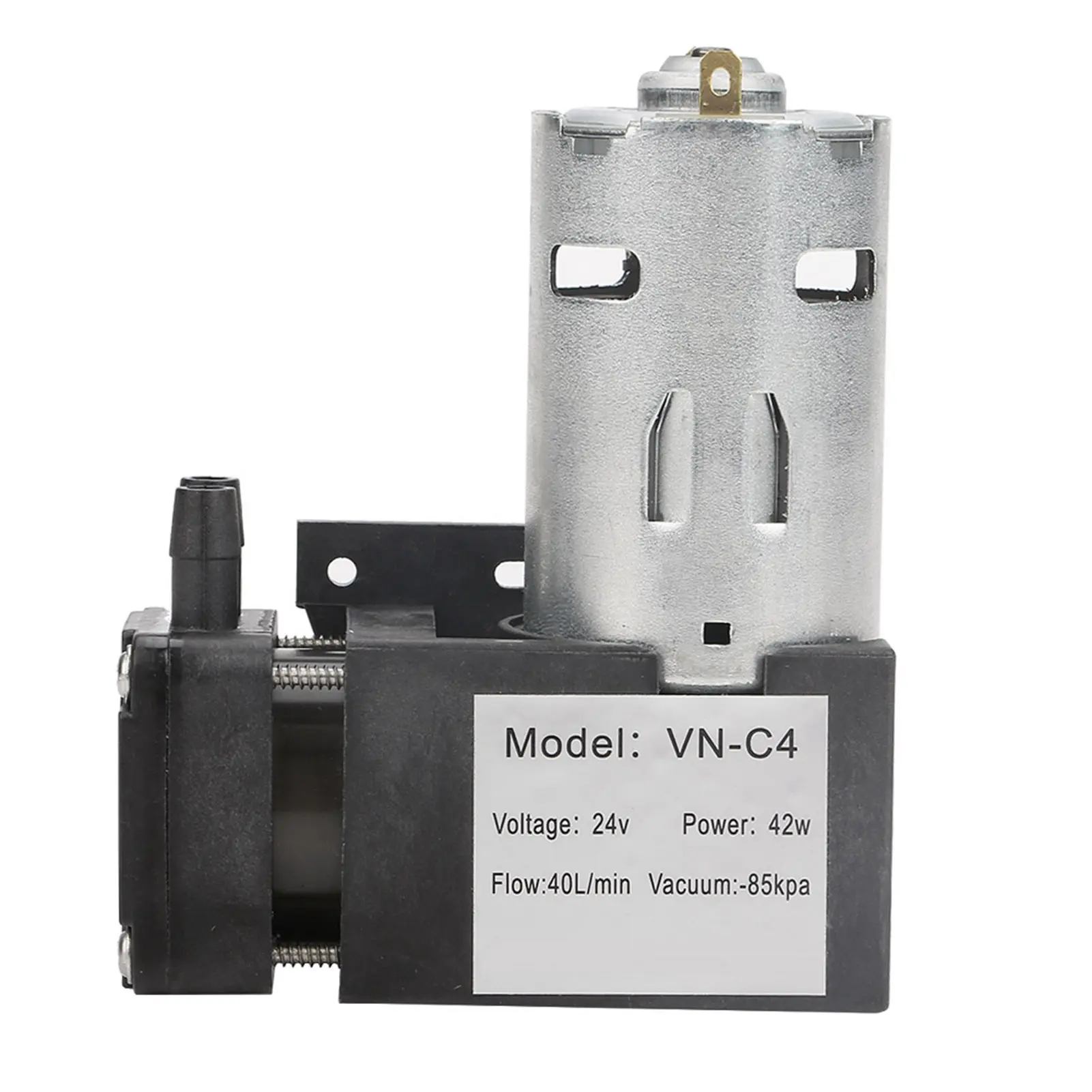 DC24V Mini Small Oilless Vacuum Pump ‑85KPa Flow 40L/min for Gas Air