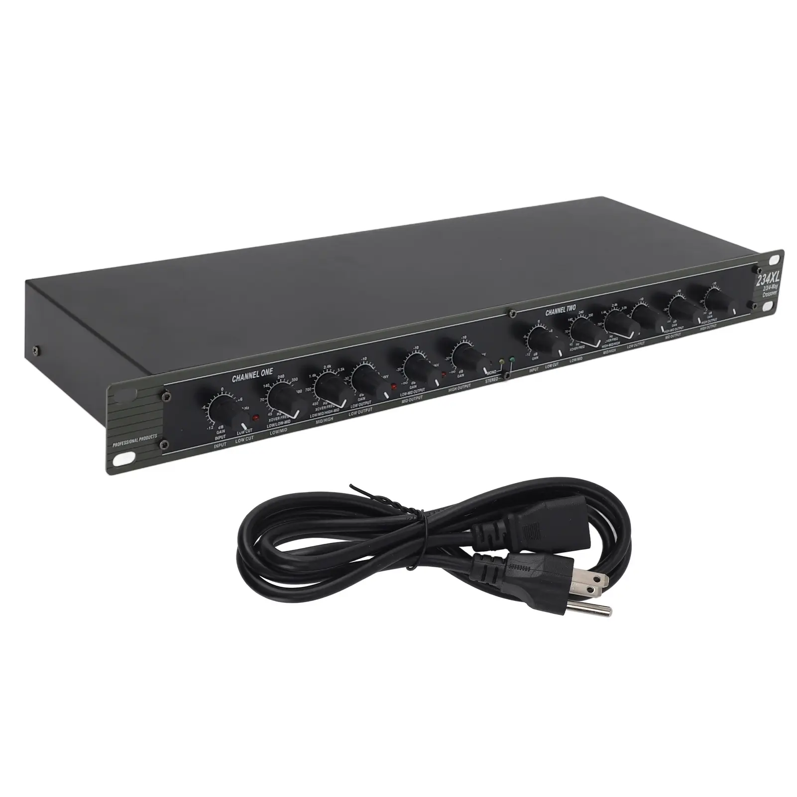 234XL Crossover Professional Stereo 2/3 Way Mono 4 Way Crossover for Outdoor Stage Performance US Plug