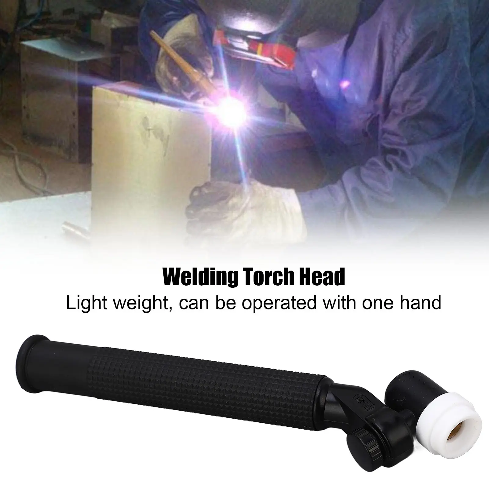 TIG Welding Torch Head 360 Degree Rotation Air Cooling High Temperature Resistant Welding Gun Head