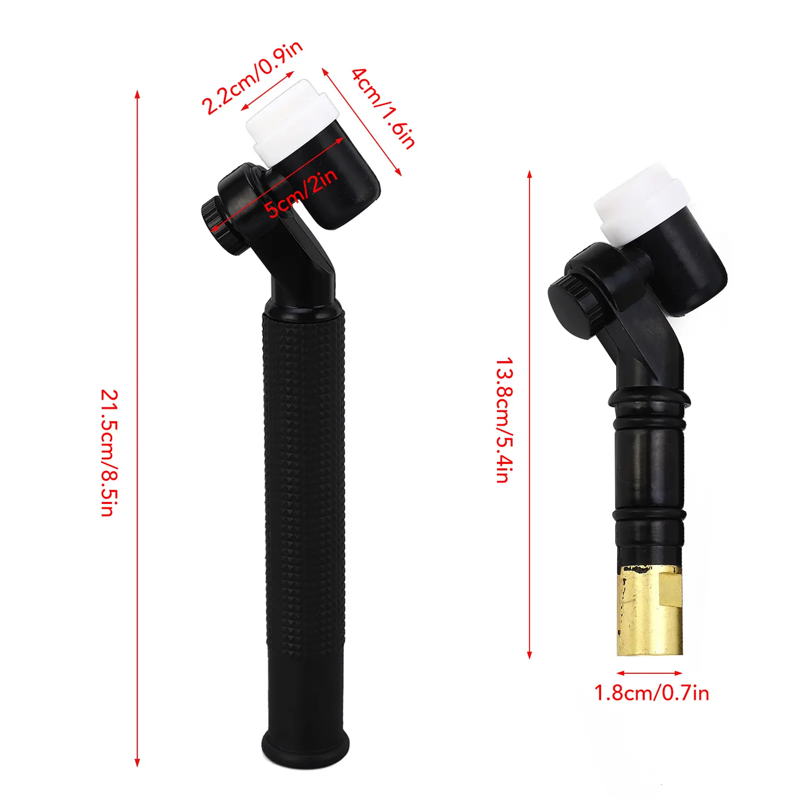 TIG Welding Torch Head 360 Degree Rotation Air Cooling High Temperature Resistant Welding Gun Head
