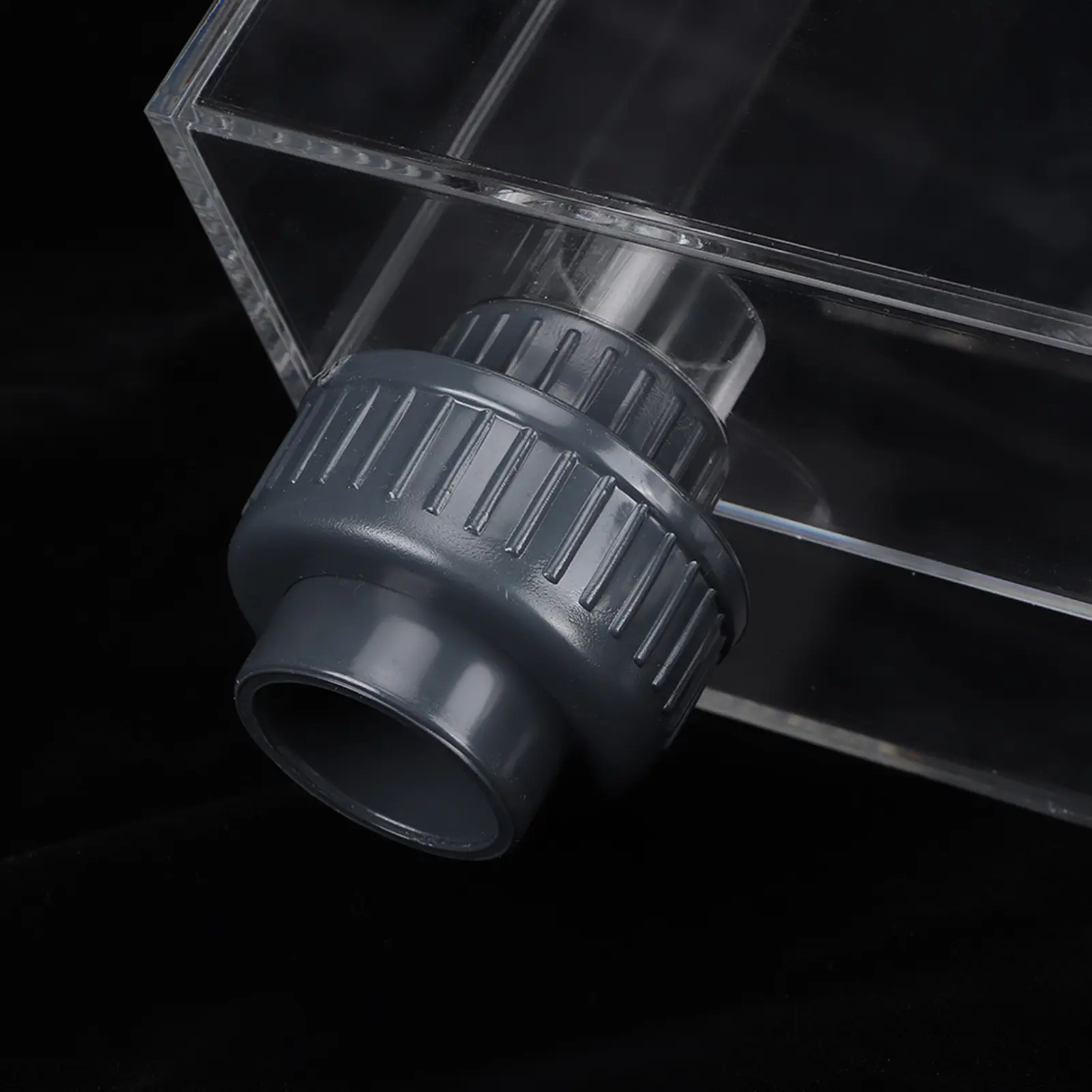 Quality Acrylic Self start Siphon Hang On Overflow Box for Fish Tank Aquarium