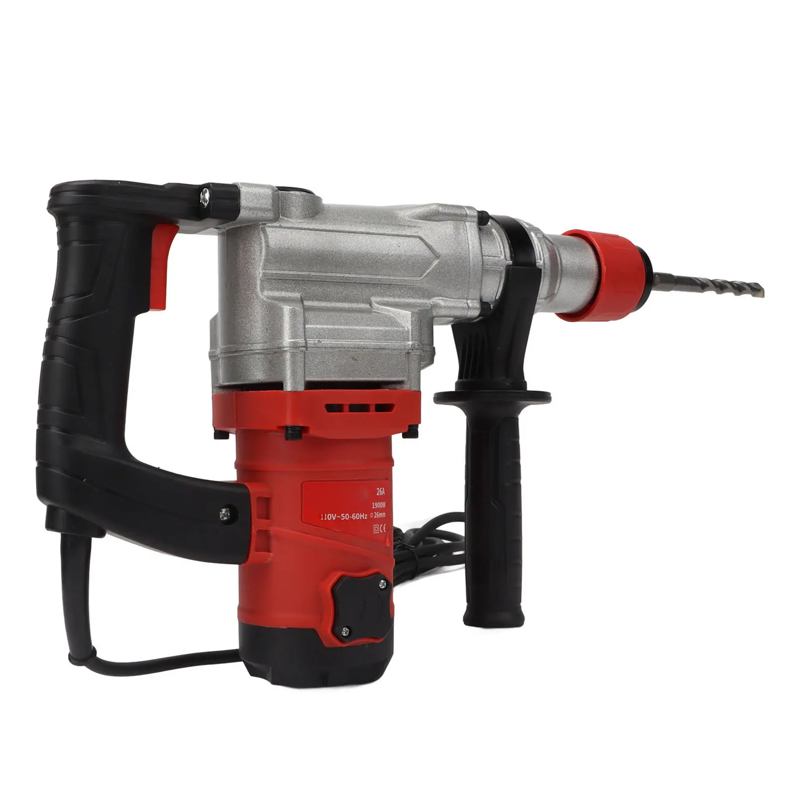 1900W Electric Concrete Drill Kit Multifunctional 4500RPM Impact Drill Concrete Hammer Tool for Home Improvement