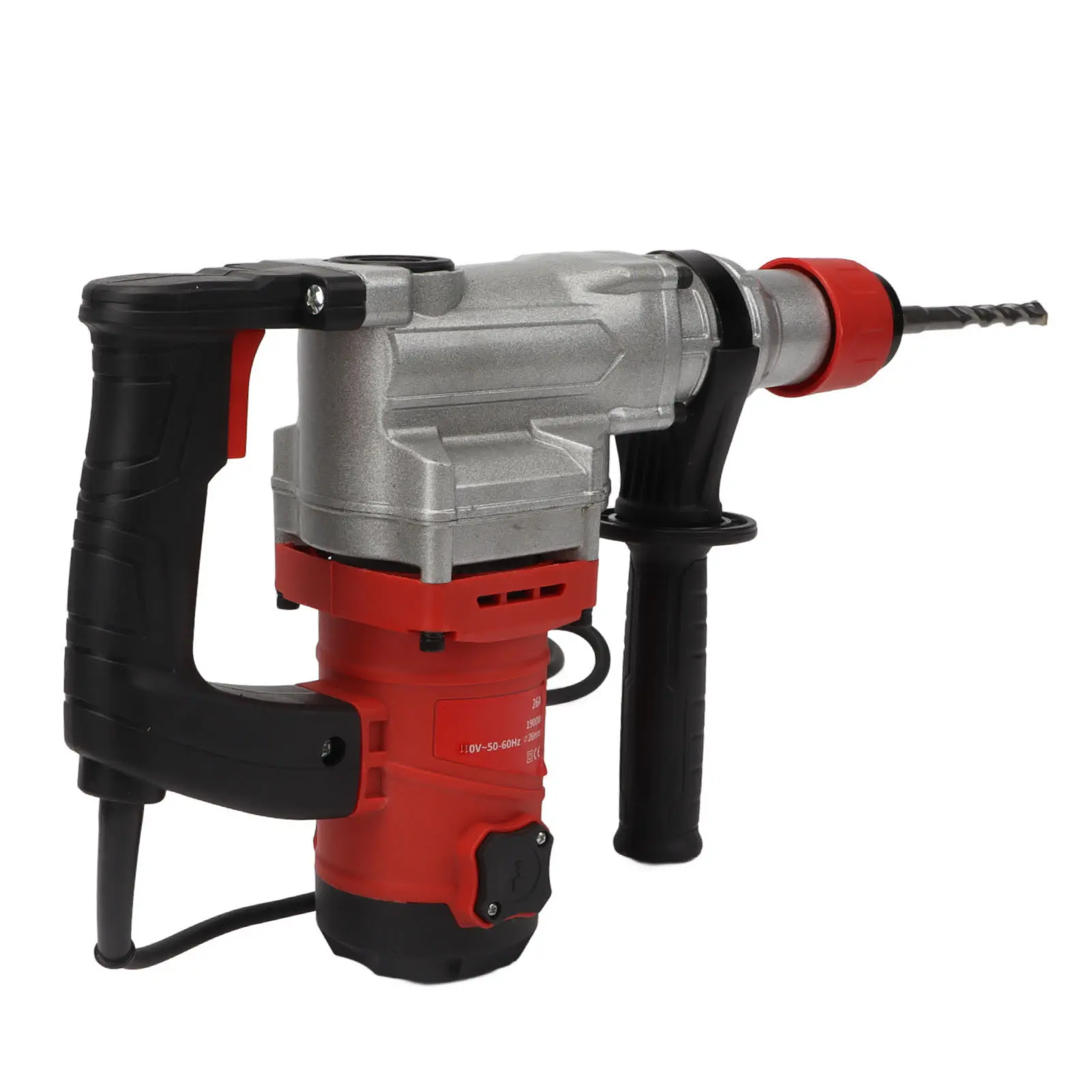 1900W Electric Concrete Drill Kit Multifunctional 4500RPM Impact Drill Concrete Hammer Tool for Home Improvement