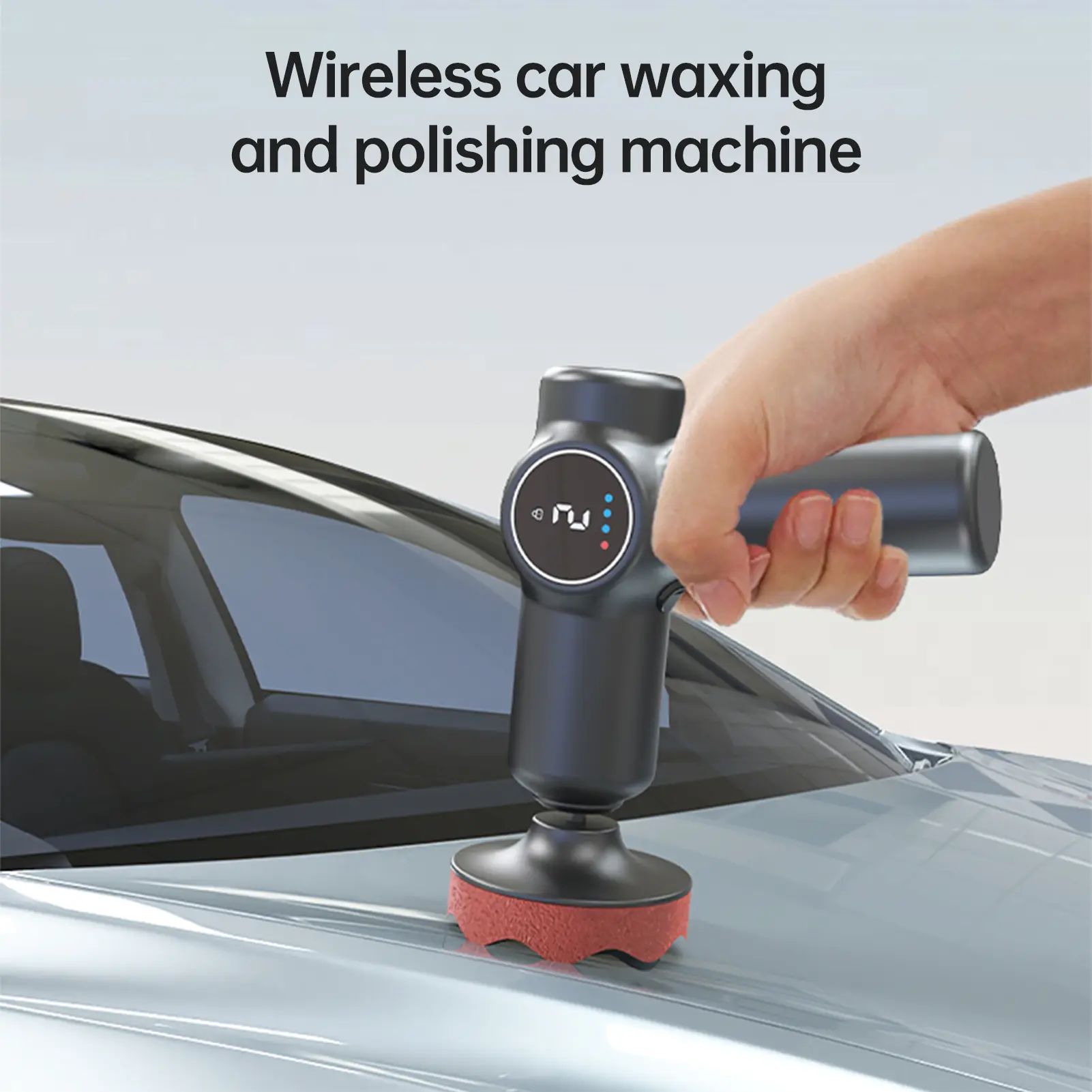 Eccentric Car Polisher with LCD Screen Car Buffer Polisher Kit 2 Gears of Speeds Adjustable Electric Auto Polishing Machine Mult