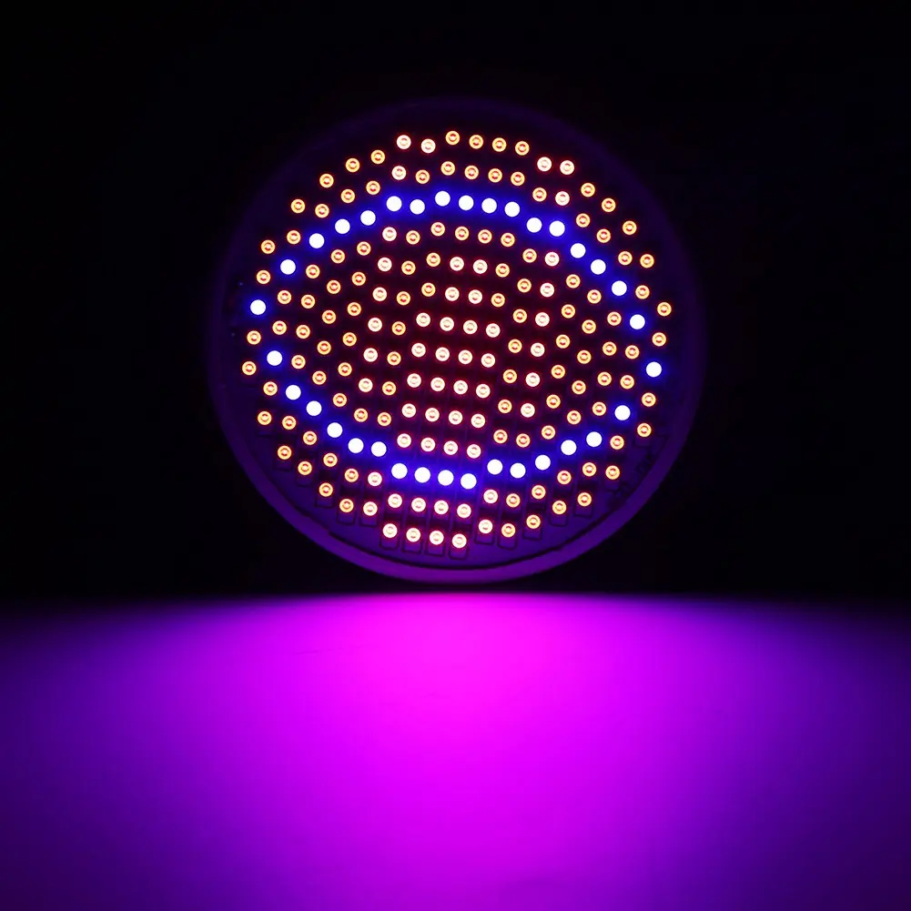 24W 200‑LED Plant Grow Light E27 Hydroponic Flower Veg Growing Lamps 85~265V