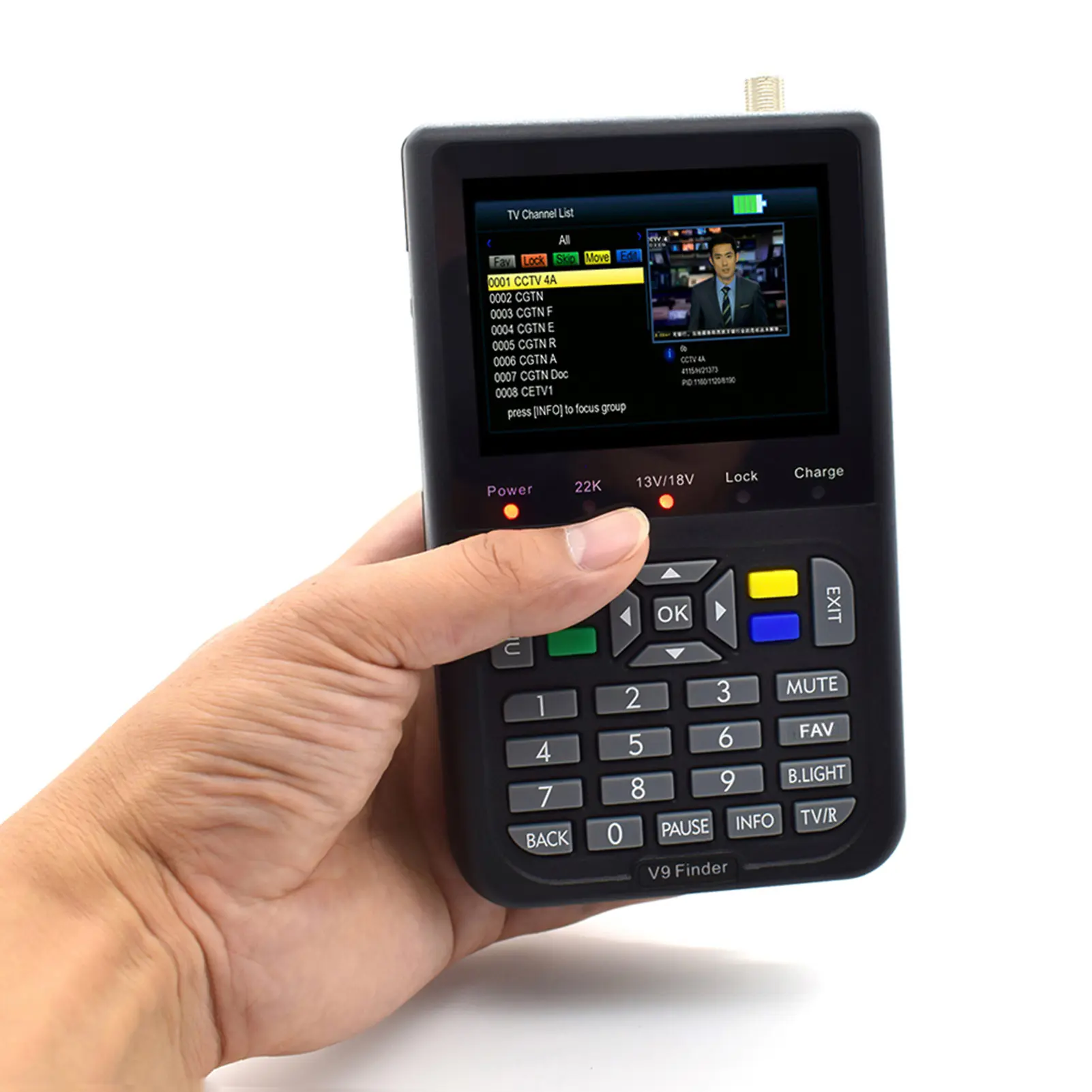 V9 Finder Digital Satellite Finder LCD Satellite Finder Digital Satellite Signal Finder Meter Satellite Meter Satellite Finder 3