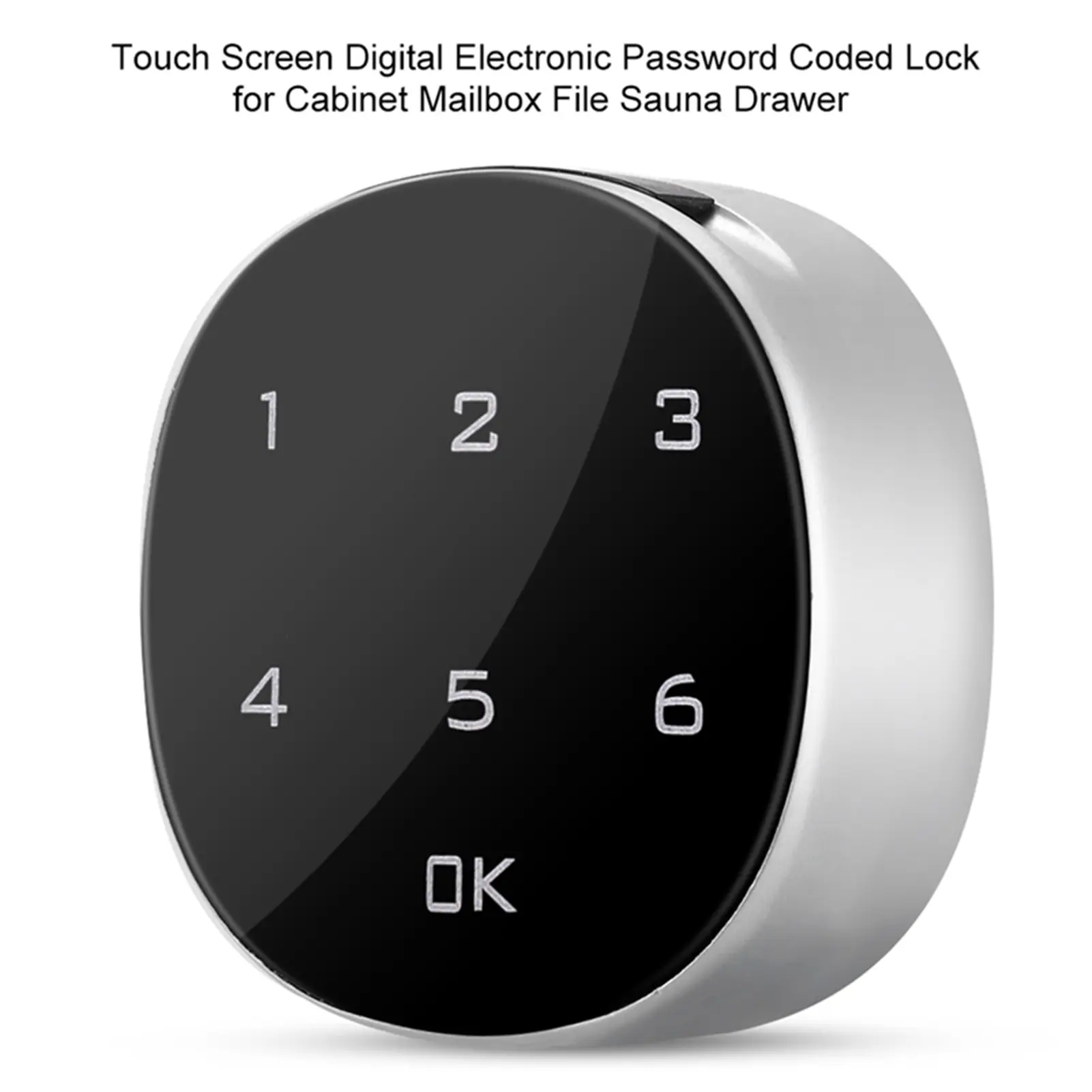 Password Lock Touch Screen Digital Electronic Password Coded Lock for Cabinet Mailbox File Sauna Drawer