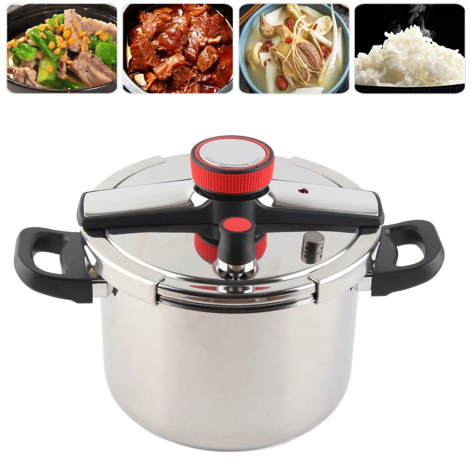 Large Pressure Cooker Household 304 Stainless Steel Pressure Cooker Multi Functional Explosion Proof Pressure Cooker