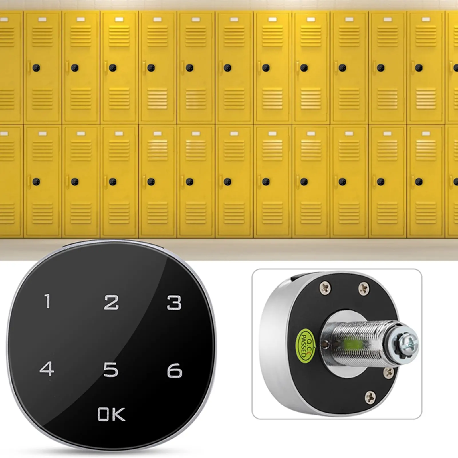 Password Lock Touch Screen Digital Electronic Password Coded Lock for Cabinet Mailbox File Sauna Drawer