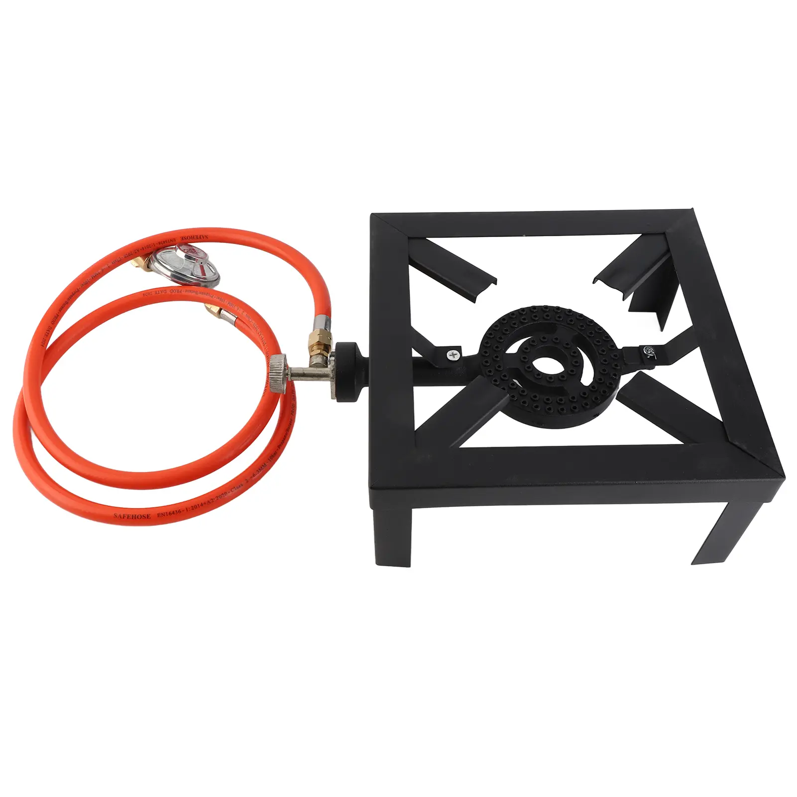 8KW Cast Iron Stove Gas Boiling Ring Cast Iron Stove Large LPG Stove Outdoor Cooker Iron Frame Portable Fire Control Stove