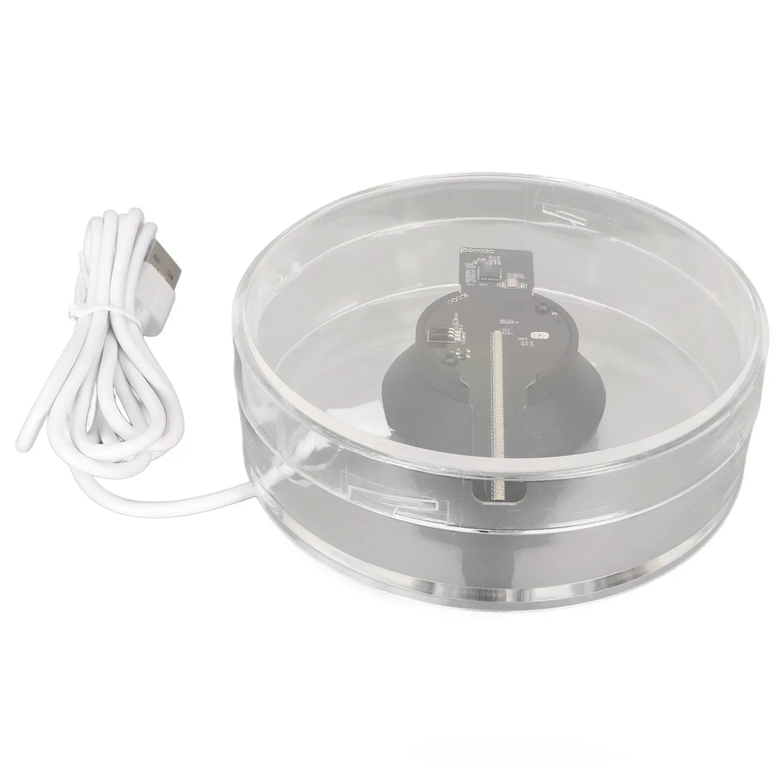 3D Hologram Projector Fan Low Noise Holographic Advertising Machine Clear Cover Support WiFi APP with Memory Card for Store